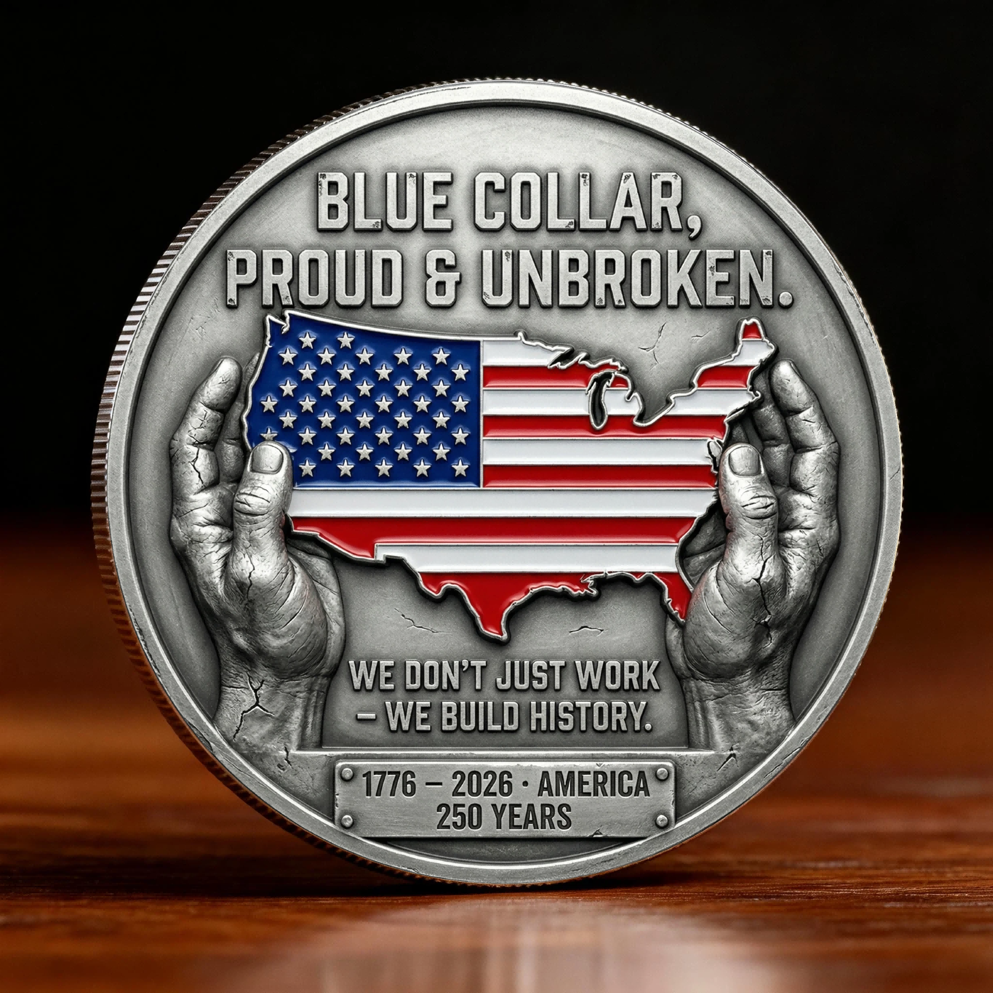 🏆NEW YEAR 60% OFF - 🔨 “250 Years of Blue Collar America” Commemorative Coin
