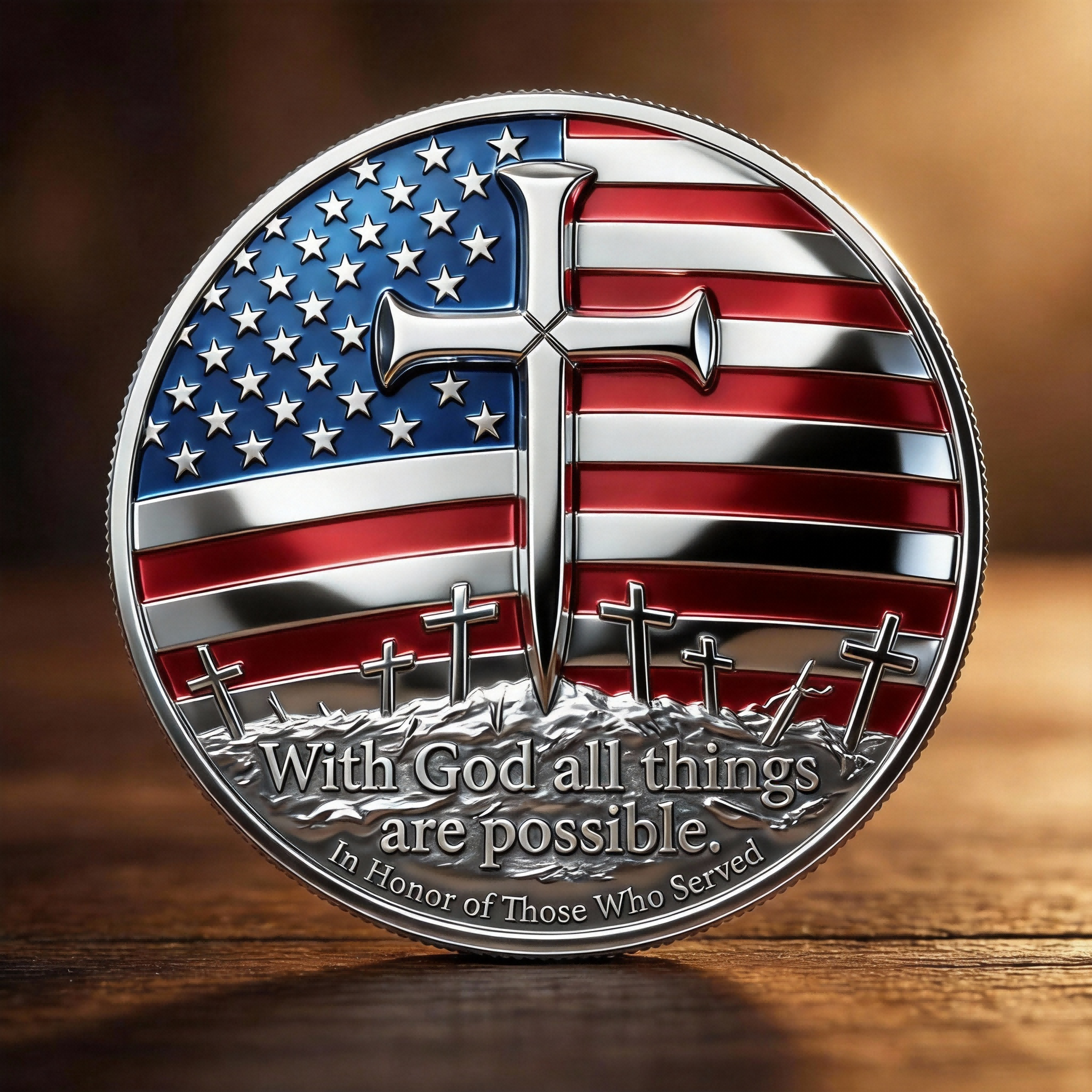 🏆NEW YEAR 60% OFF - 🇺🇸 No Greater Love — Faith & Service Commemorative Coin