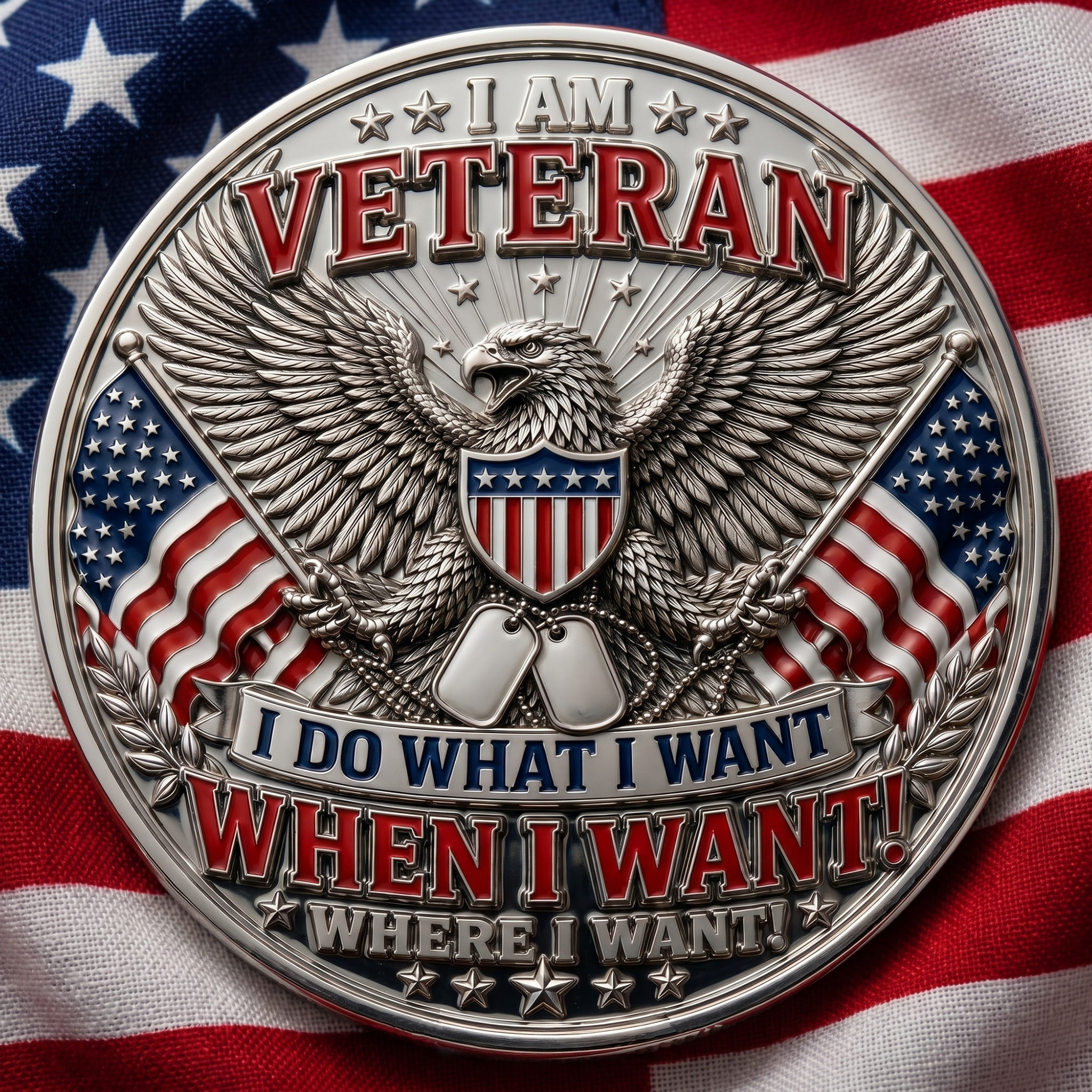I Am Veteran “Do What I Want” Coin