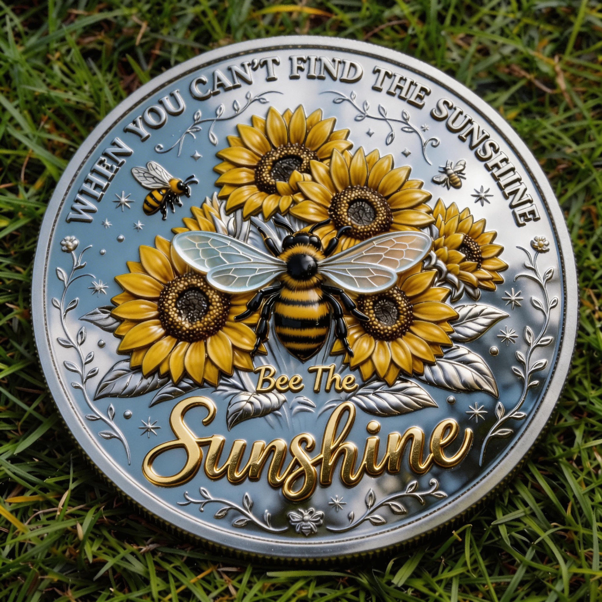 ⚡️Last Day 49% OFF - Bee Sunshine Positivity Commemorative Coin 🌻