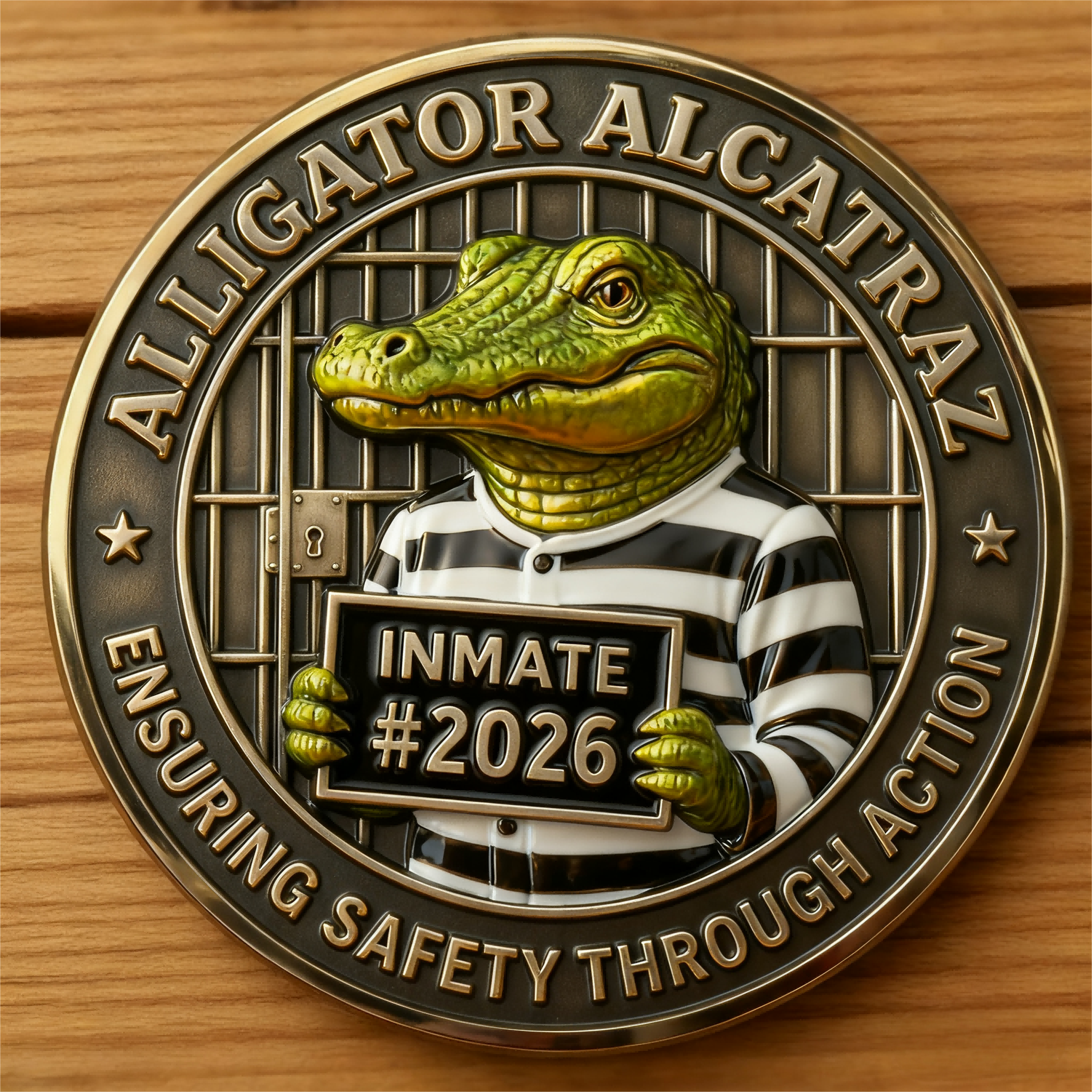 🏆Flash Sale 60% OFF - 🐊🇺🇸 Alligator Alcatraz: Make America Safe Again Commemorative Coin