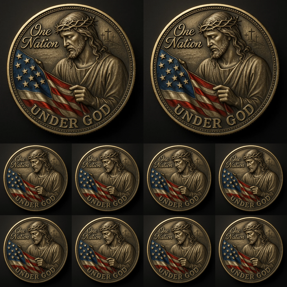 ✝️ “One Nation Under God” – Faith & Freedom Commemorative Coin 🇺🇸