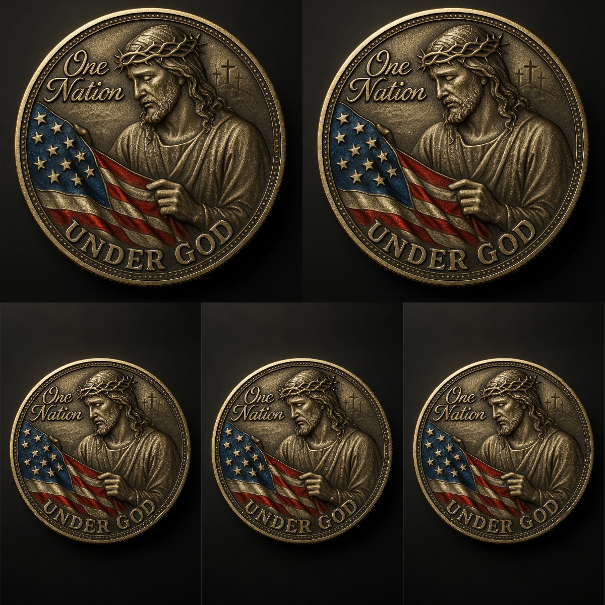 ✝️ “One Nation Under God” – Faith & Freedom Commemorative Coin 🇺🇸