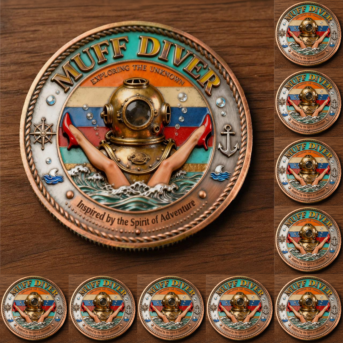 🏆Flash Sale 60% OFF - 🍻 “Muff Diver – Exploring the Realm of Adventure” Commemorative Coin ⚓️