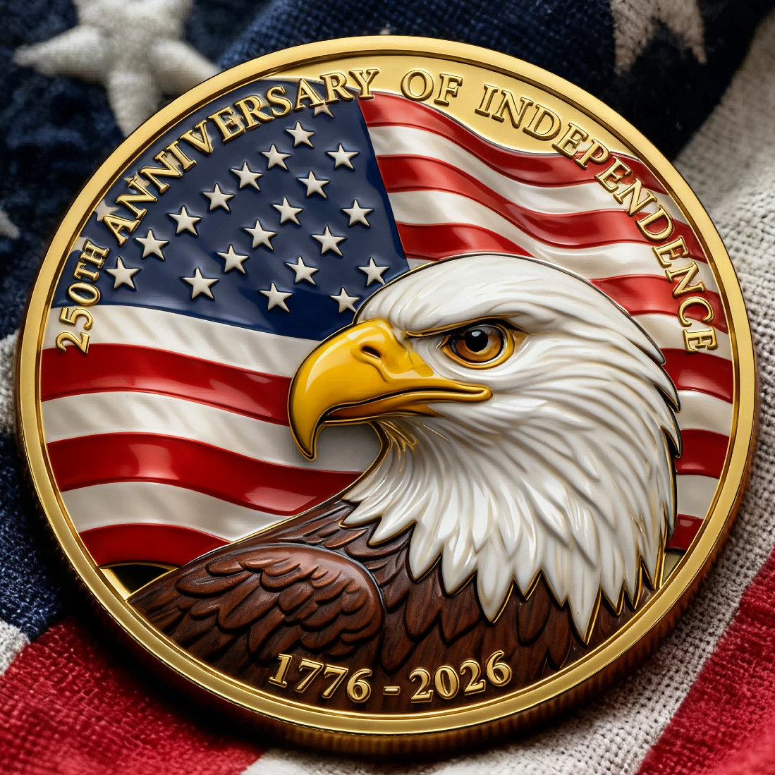 🏆Flash Sale 60% OFF - 🇺🇸 250th Anniversary of Independence Commemorative Coin 🦅