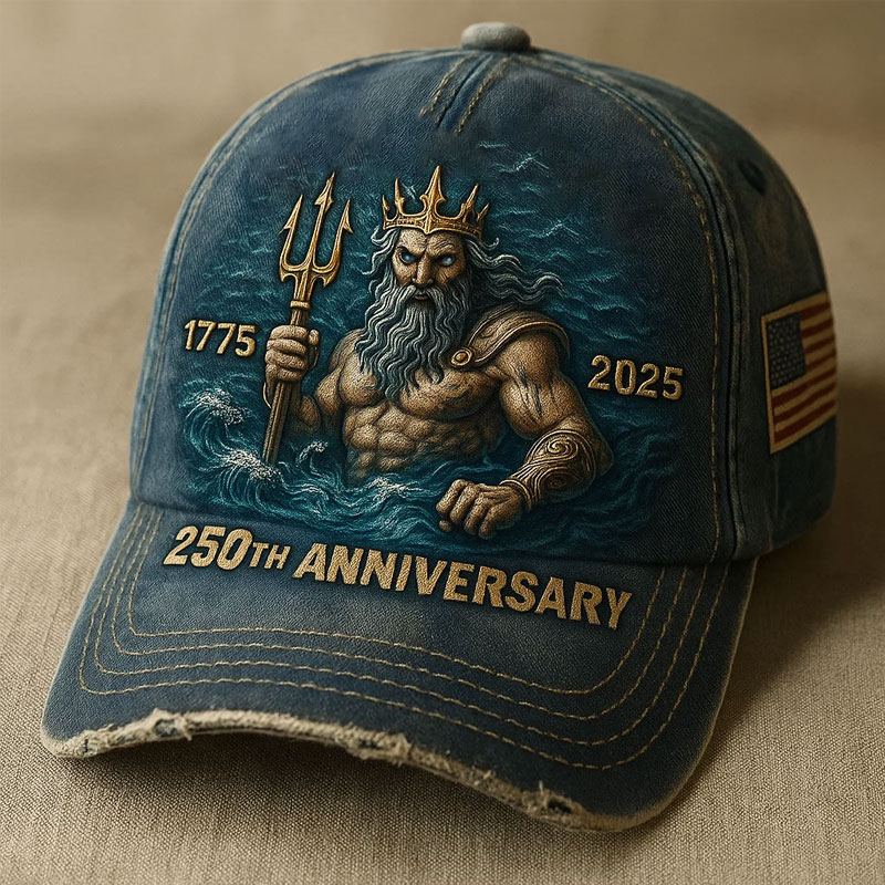 U.S. Navy 250th Anniversary Poseidon Glory Commemorative Hat