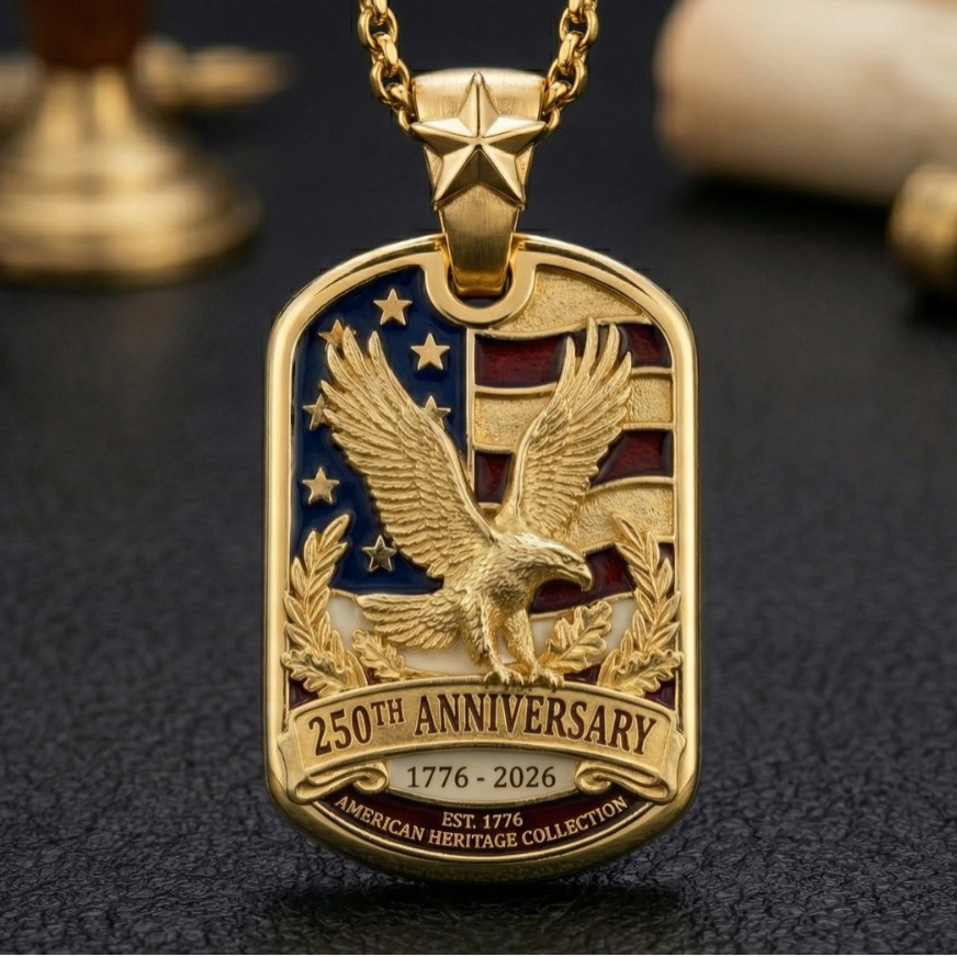 250th Anniversary Eagle Pendant Necklace