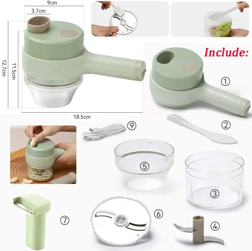 ⚡️FLASH SALE 49% OFF - Multifunctional Handheld Electric Vegetable Cutter - BUY 2 FREE SHIPPING
