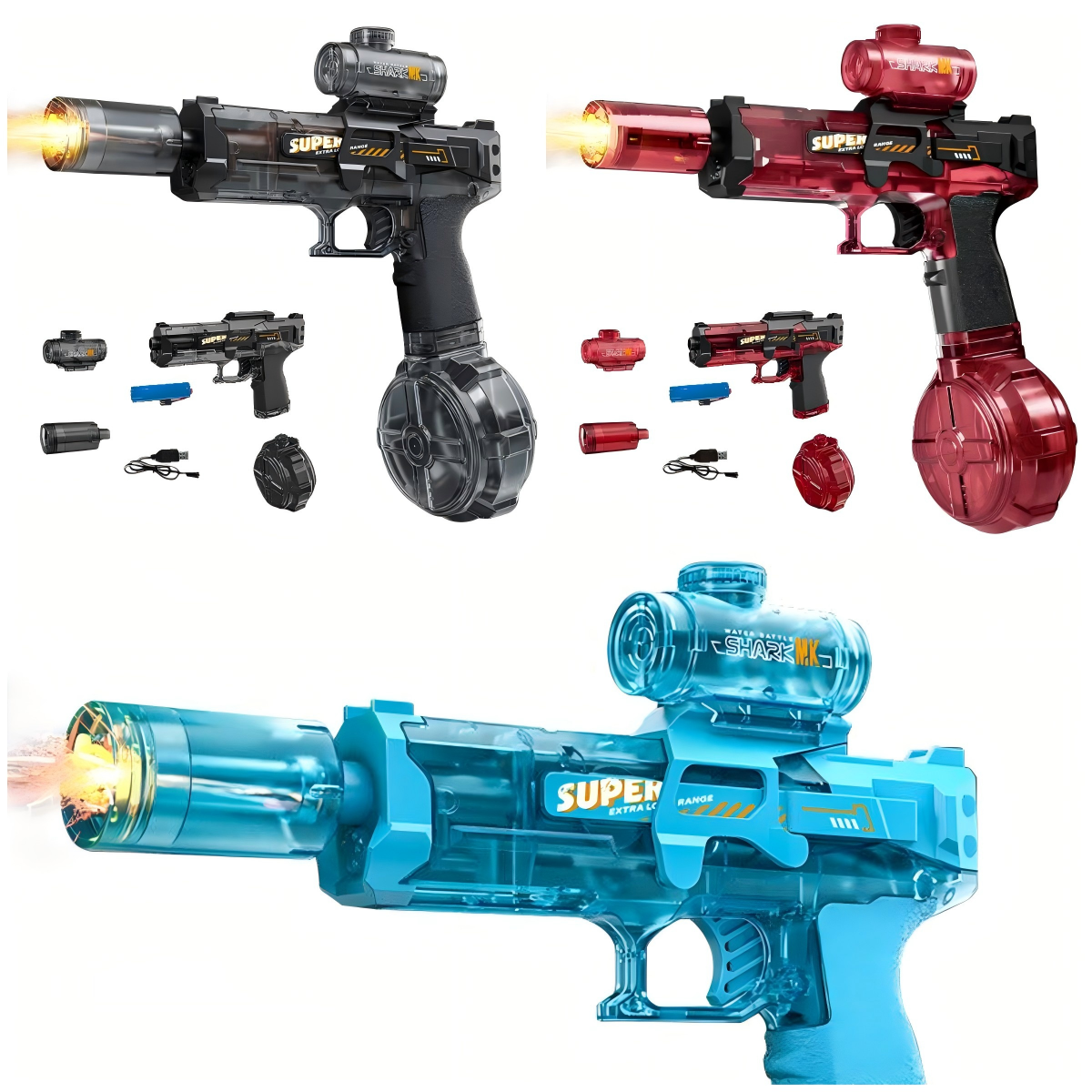 🔥2025 Summer Promotion 60% OFF - 🎖️LED Electric Water Gun - Ultimate Battle Blaster