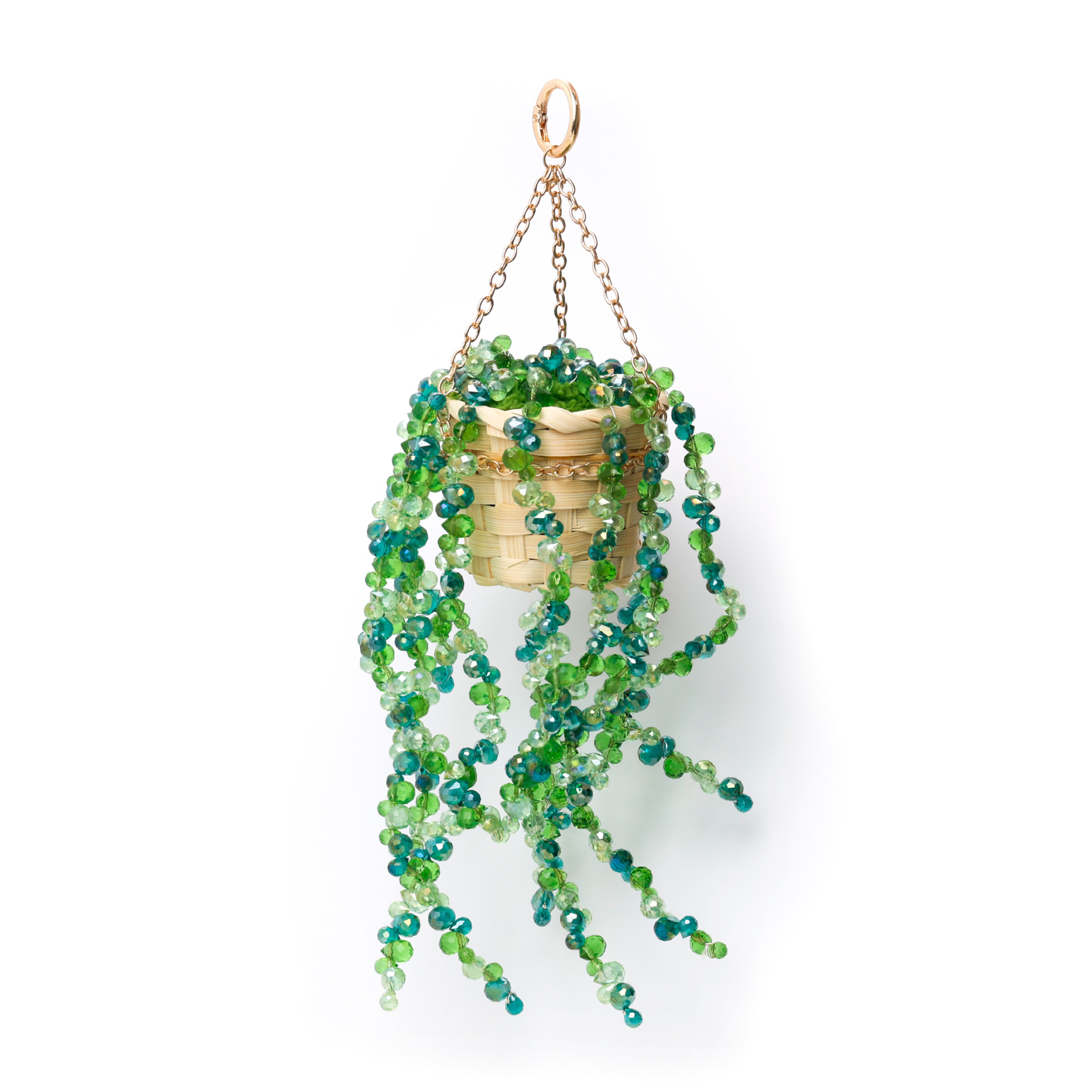 Green Crystal Sun Catcher Hanging Ornament