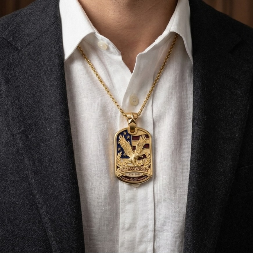 250th Anniversary Eagle Pendant Necklace