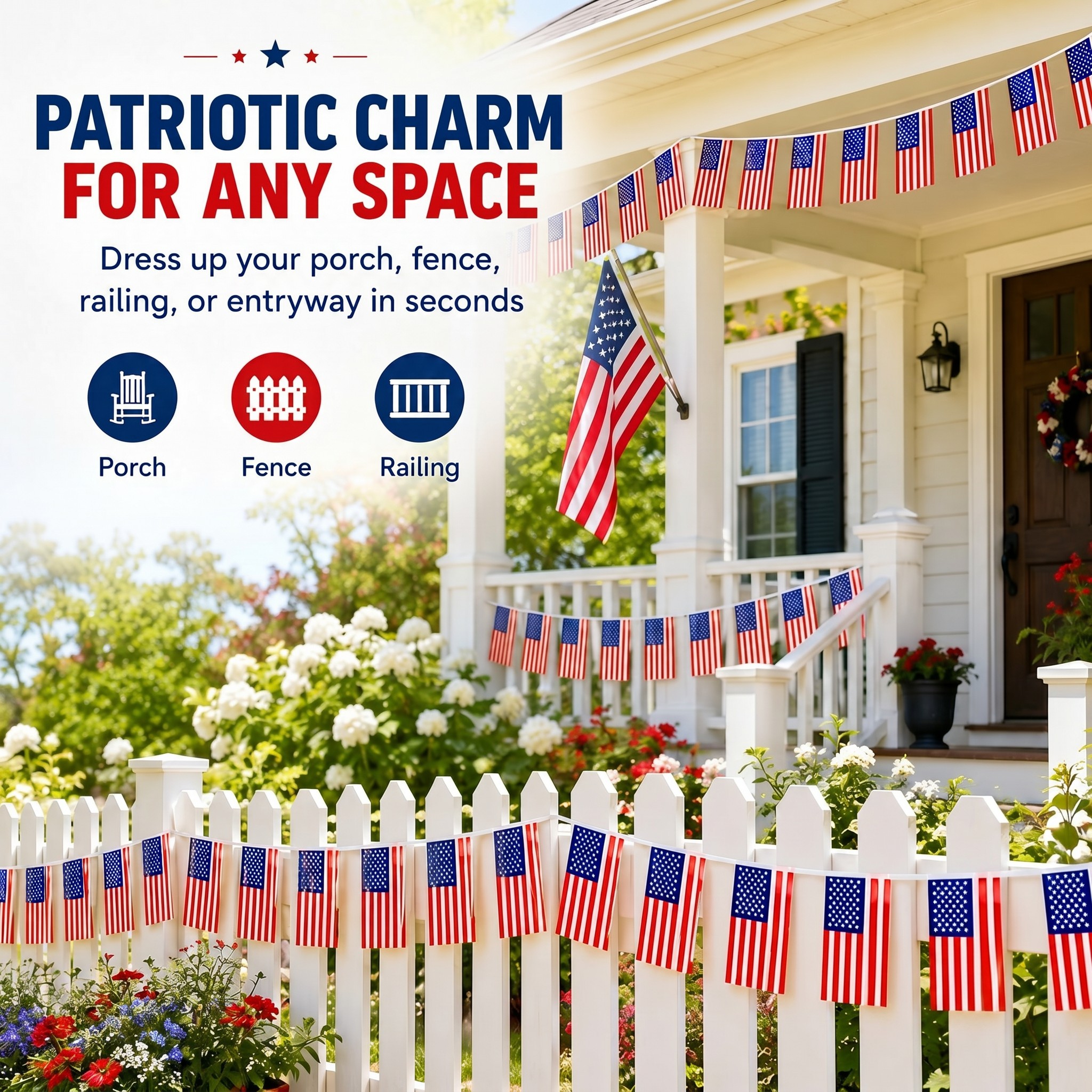 Small American Flag Bunting