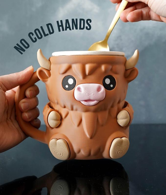 🏆Flash Sale⚡ 50K+ SOLD! Almost Gone - 🐮Ferdinand, the Highland Cow Ice Cream Pint Holder