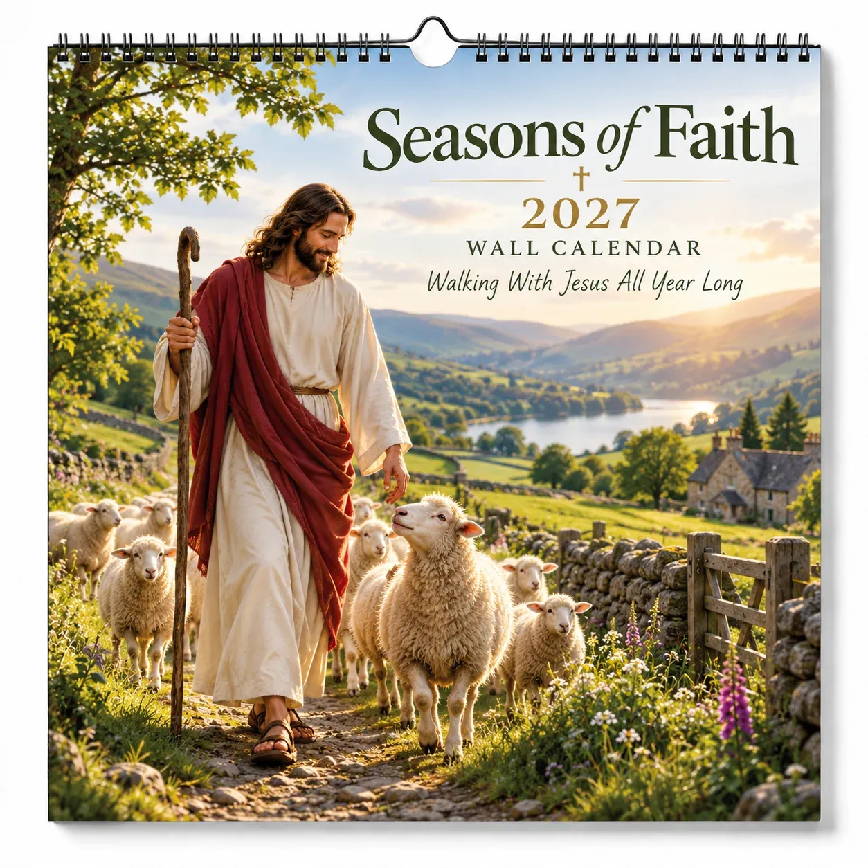 ✝️ 2027 Seasons of Faith Wall Calendar