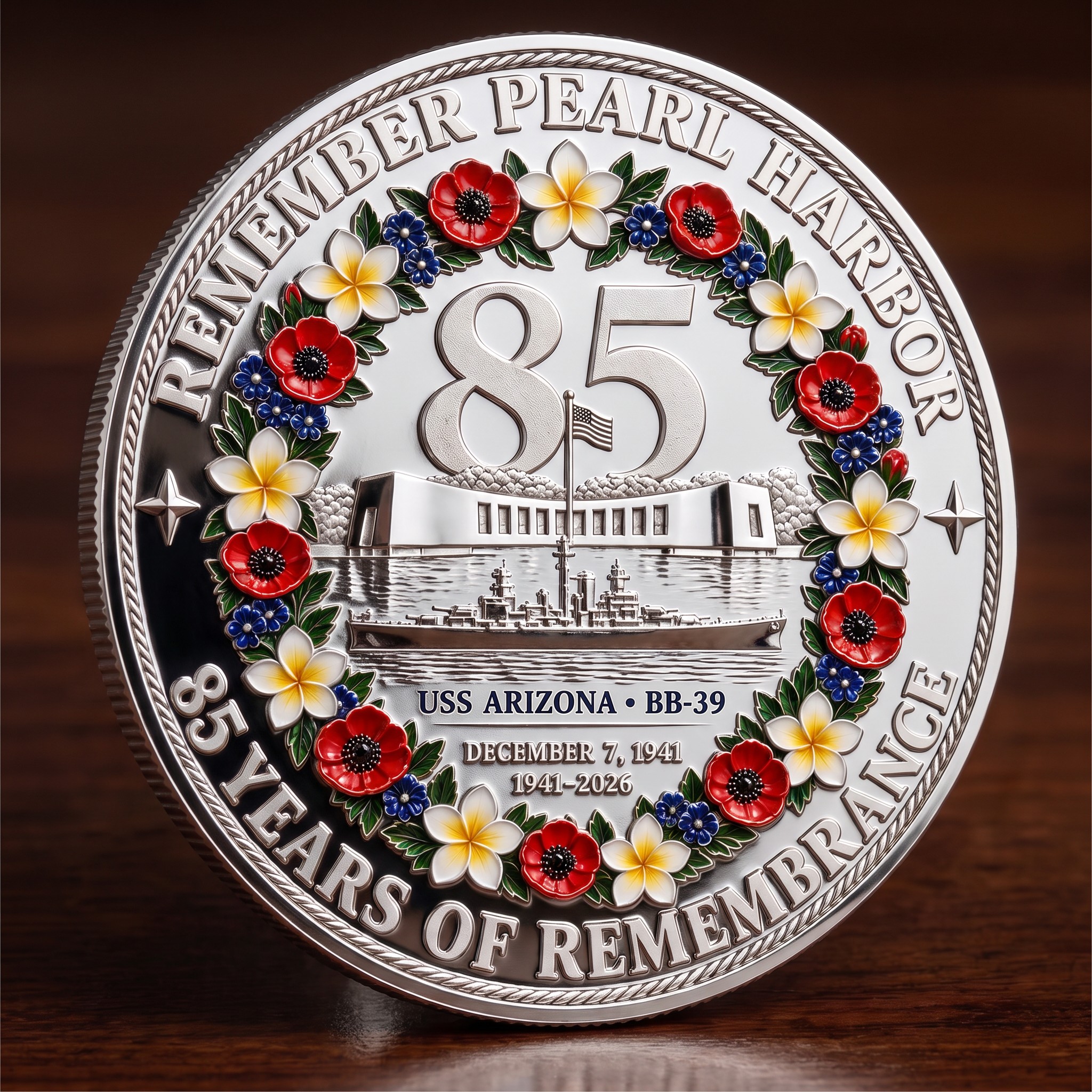 Pearl Harbor 85th Anniversary Commemorative Coin