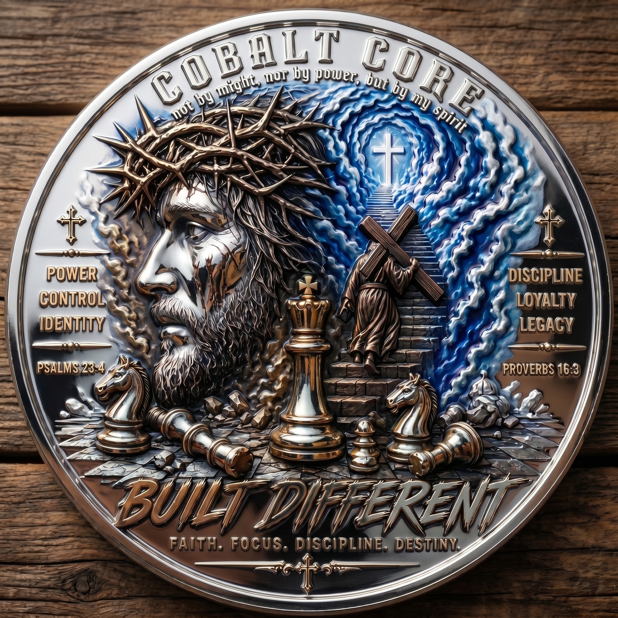 Built Different Spiritual Warfare Coin