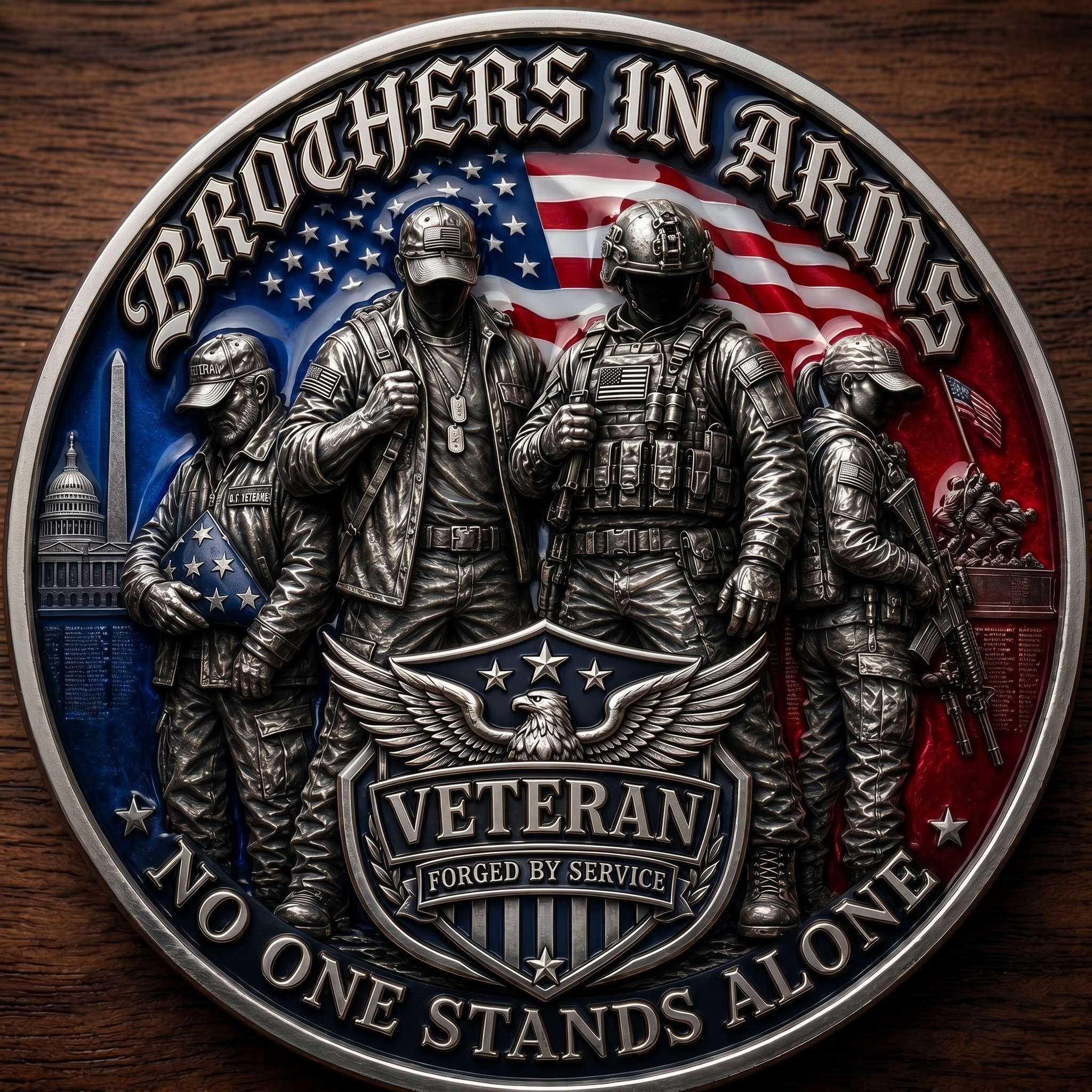 Brothers in Arms Veteran Challenge Coin 🇺🇸🪖
