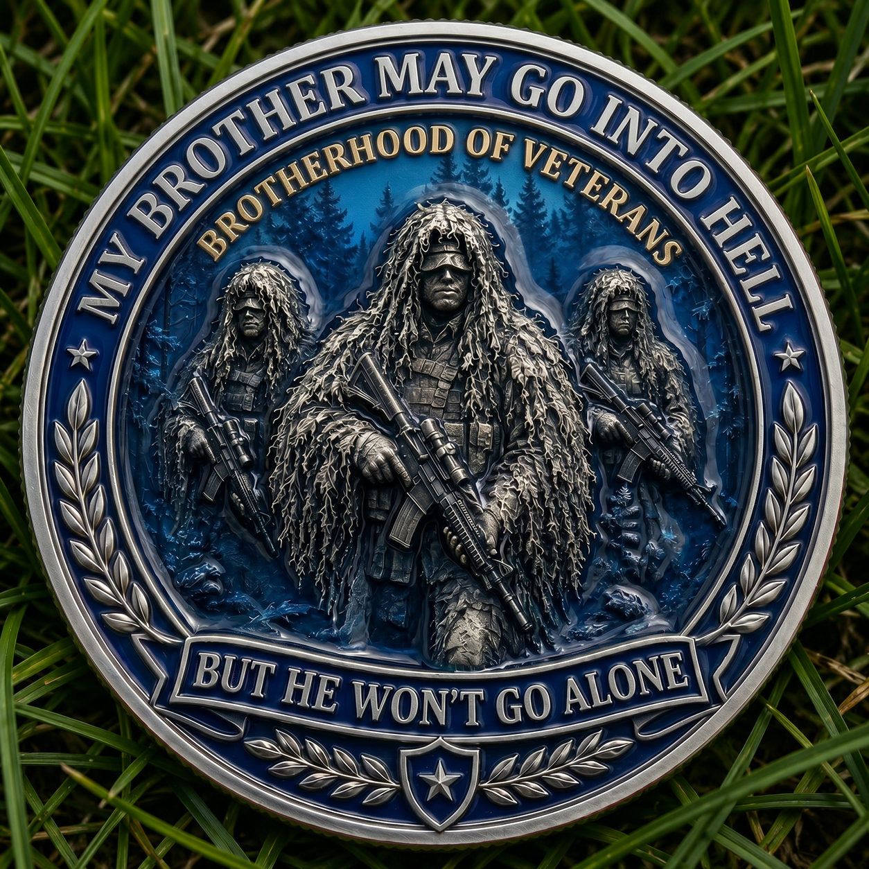 Call On Me Brother Veterans Coin