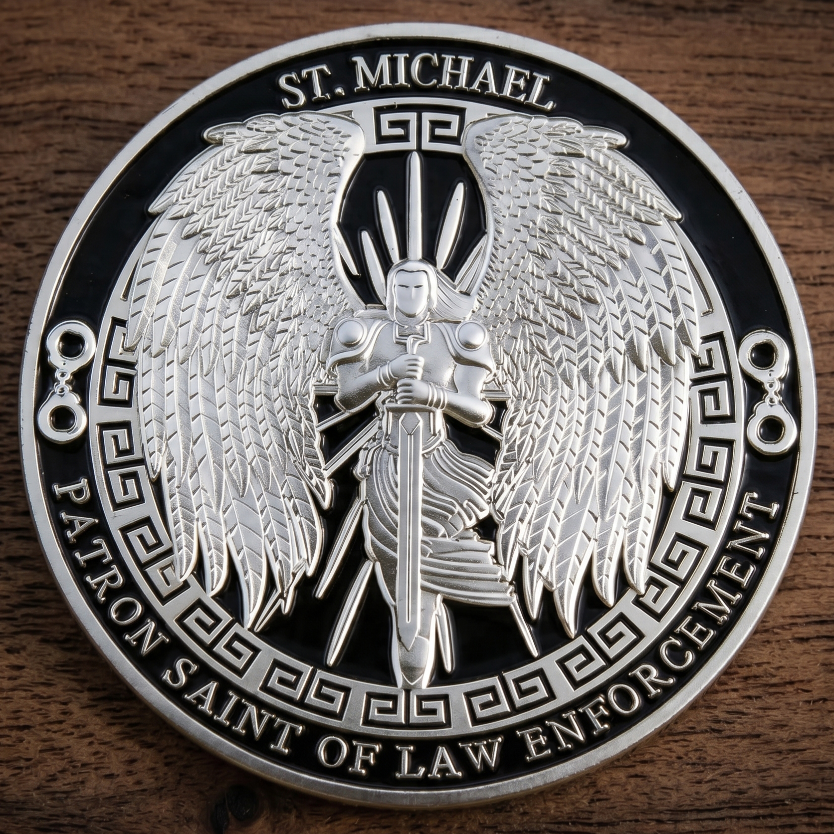 St. Michael Protection Challenge Coin