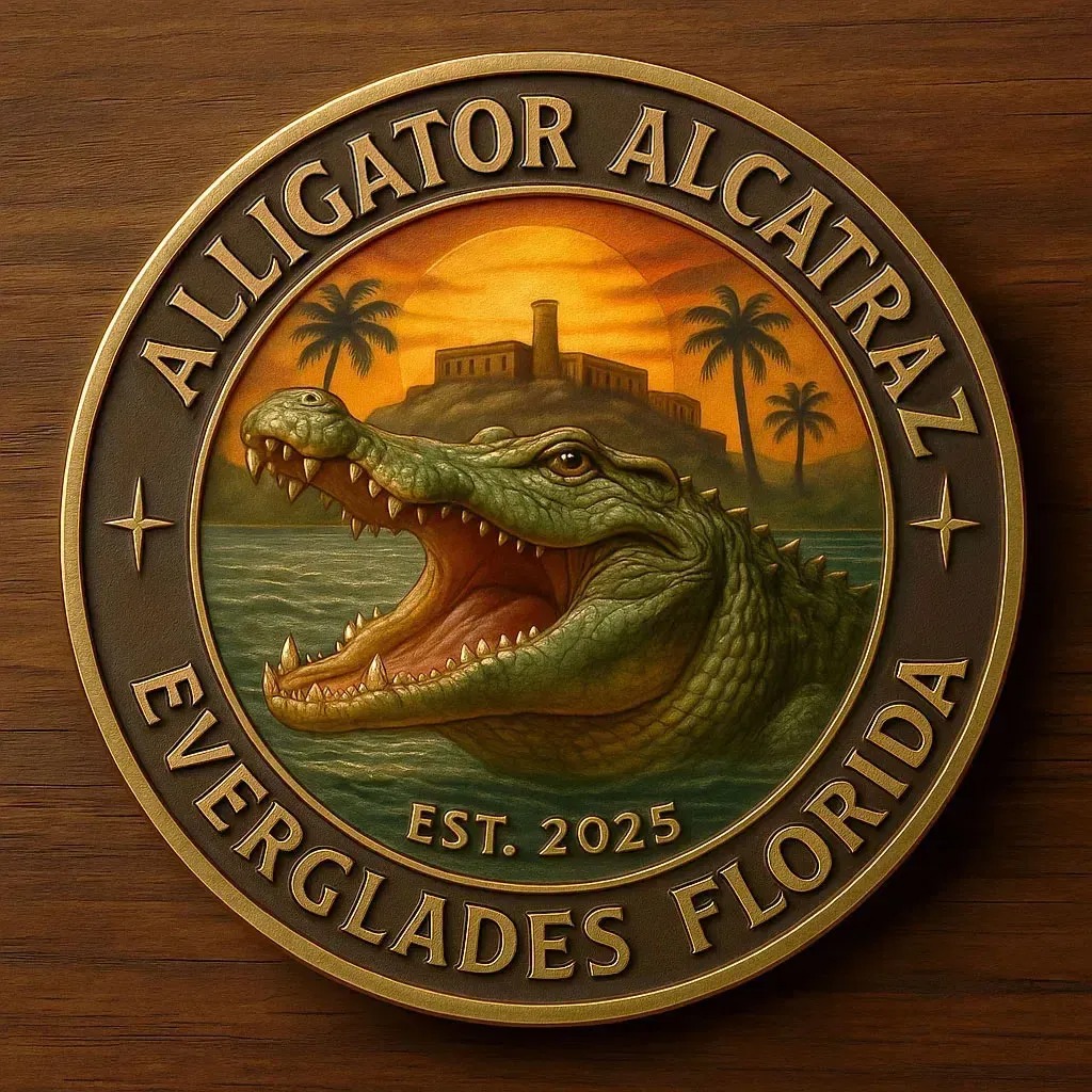 🏆Flash Sale 60% OFF - 🦅🐊Alligator Alcatraz Florida Everglades Coin