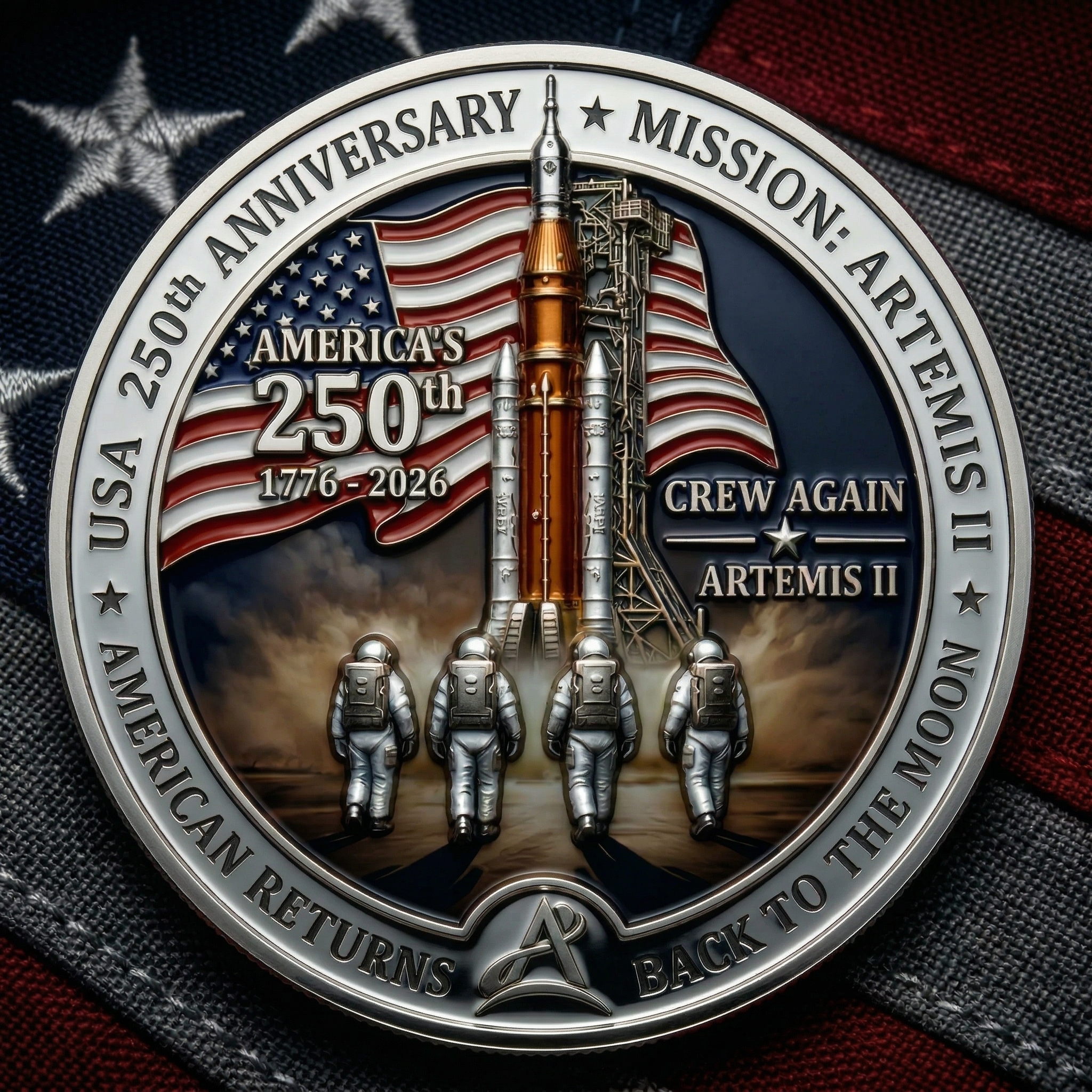 ⚡️250th Anniversary 49% OFF - Artemis II Moon Mission Commemorative Coin 🚀