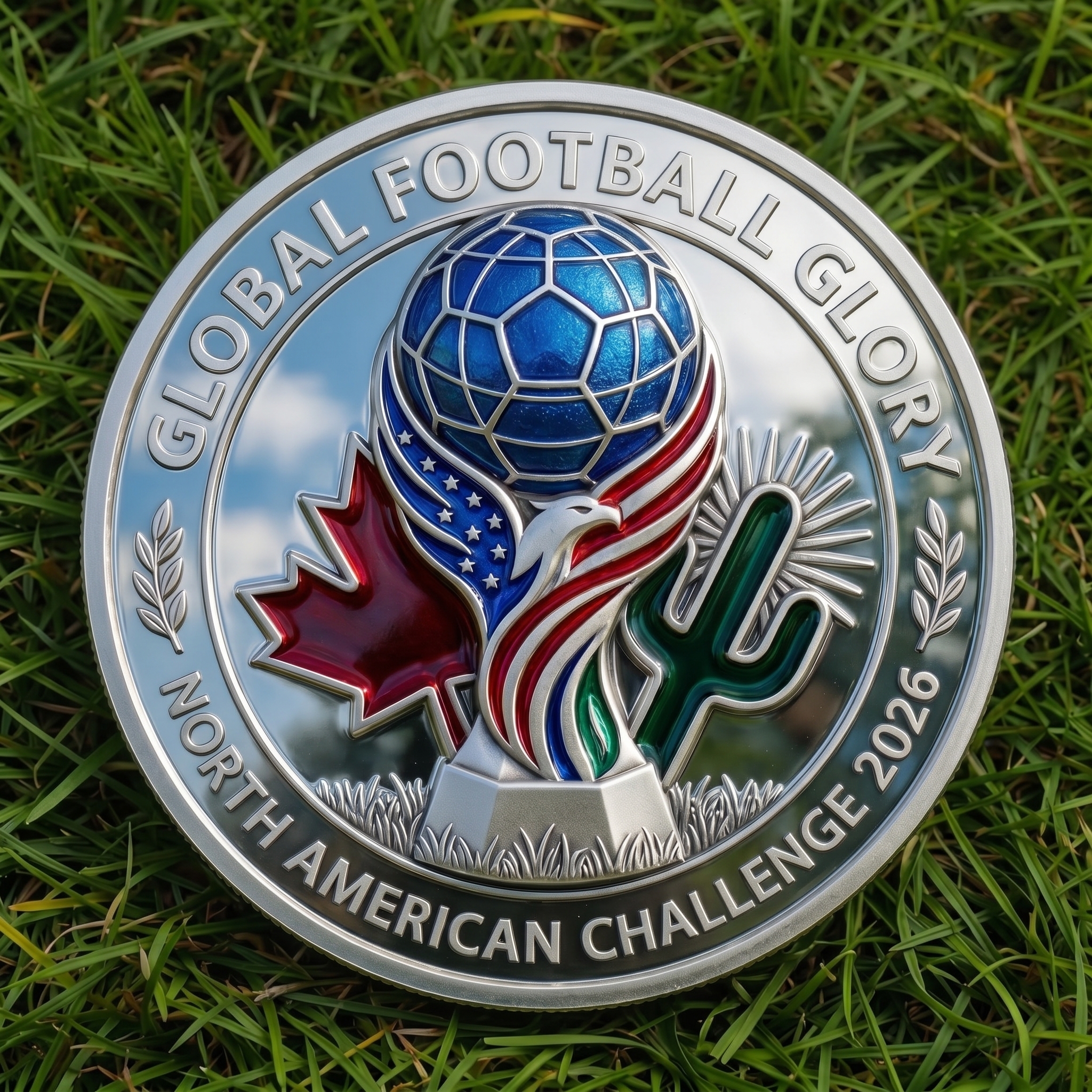 North American Football Glory Challenge Coin