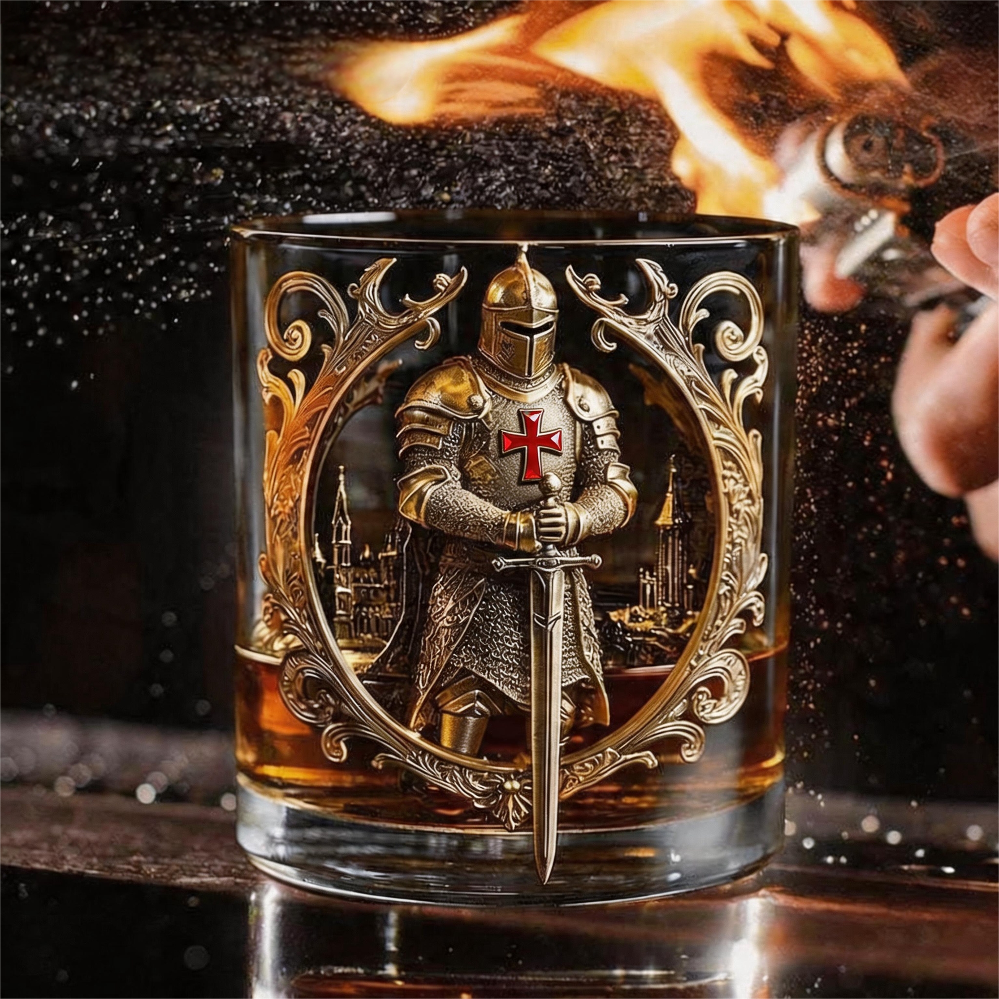 Limited Edition Brotherhood of Knights Whiskey Glass