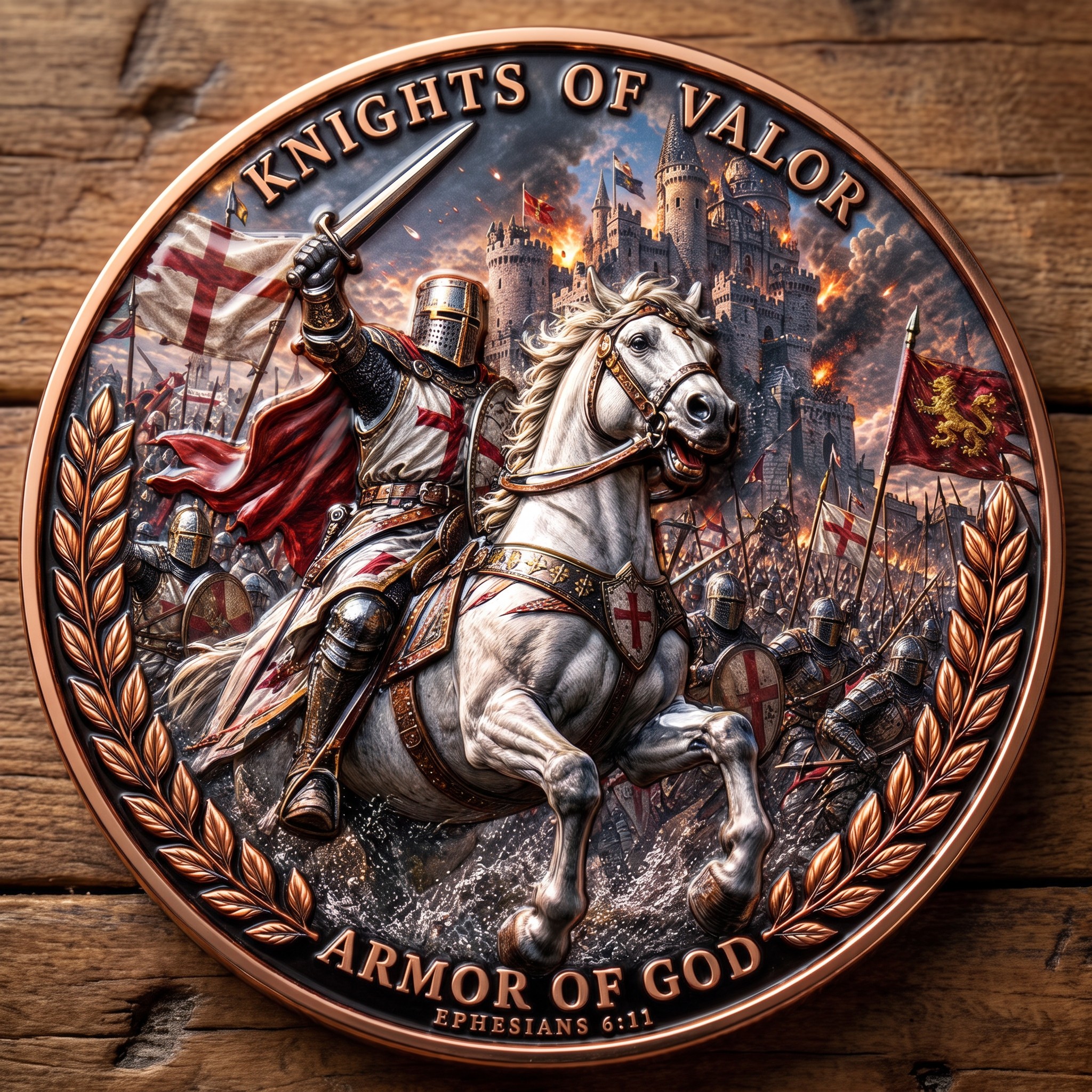 Knights of Valor Armor of God Commemorative Coin