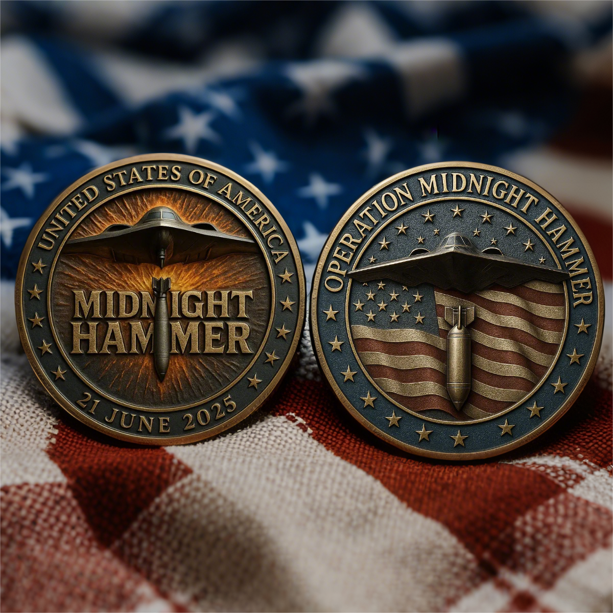 🏆Flash Sale 60% OFF - 🛩️🎖️U.S. AIR FORCE B-2 SPIRIT (Stealth Bomber) Challenge Coins