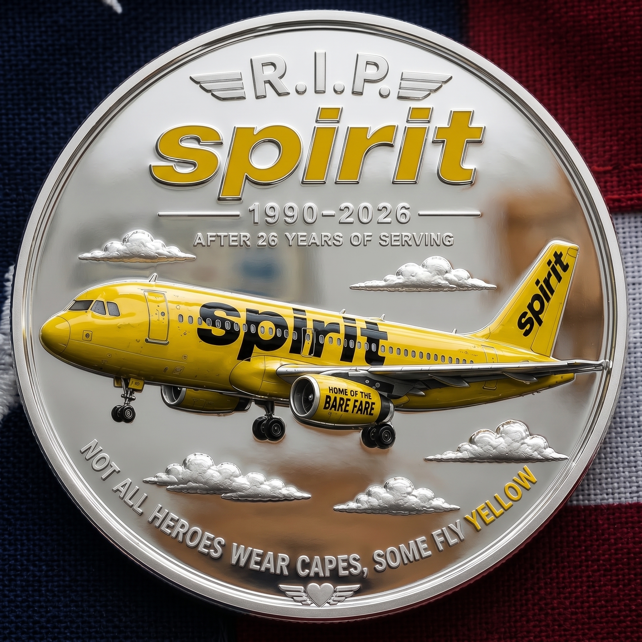 Fly Yellow Forever Tribute Coin