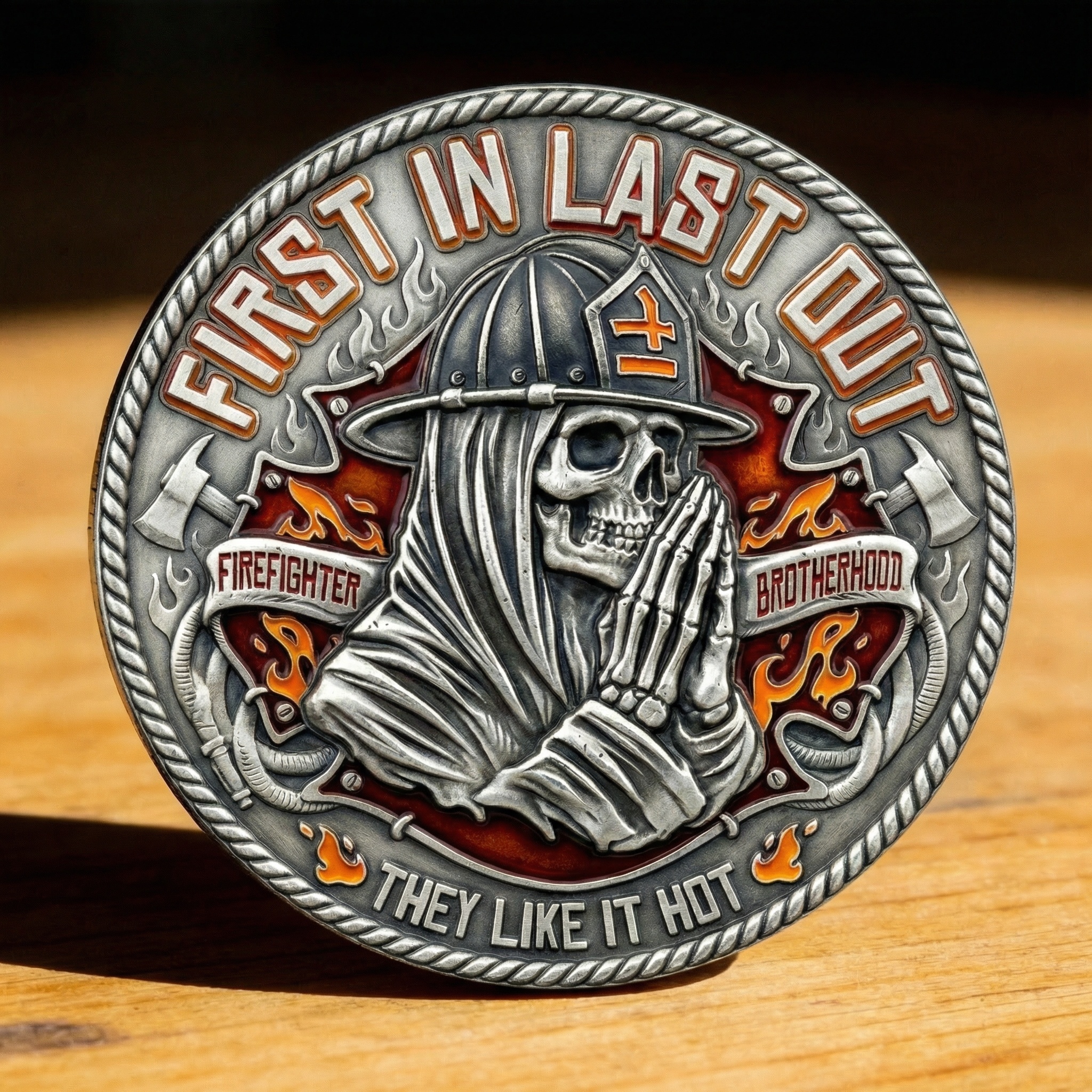 🏆NEW YEAR 60% OFF - 🧯First In, Last Out Firefighter Brotherhood Commemorative Coin