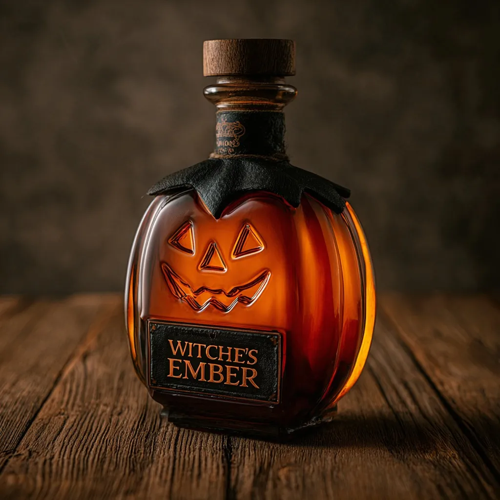 🏆Flash Sale 60% OFF - 🧙‍♀️🎃Witche's Ember - Limited Edition Pumpkin Whiskey Bottle