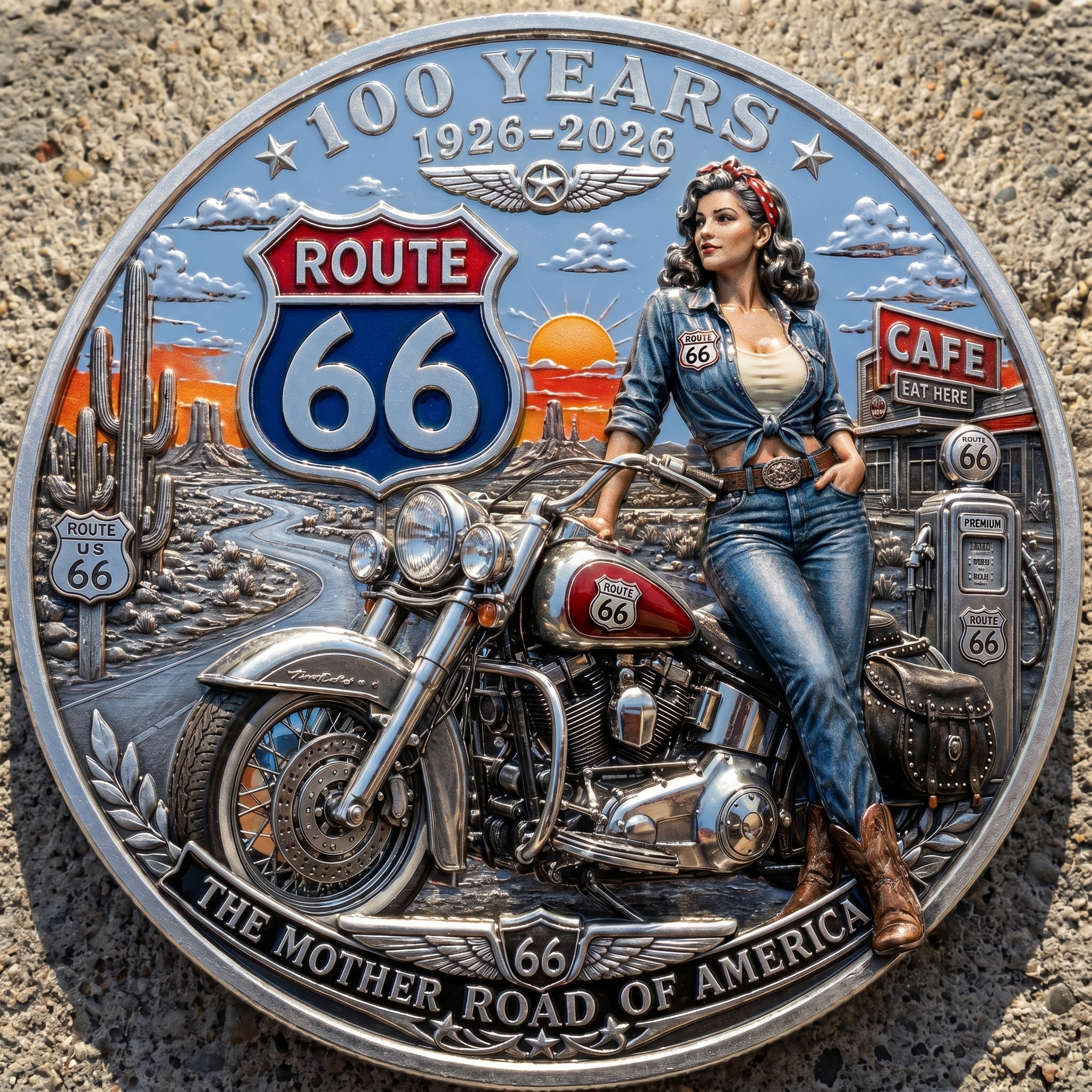 Route 66 100th Anniversary Coin