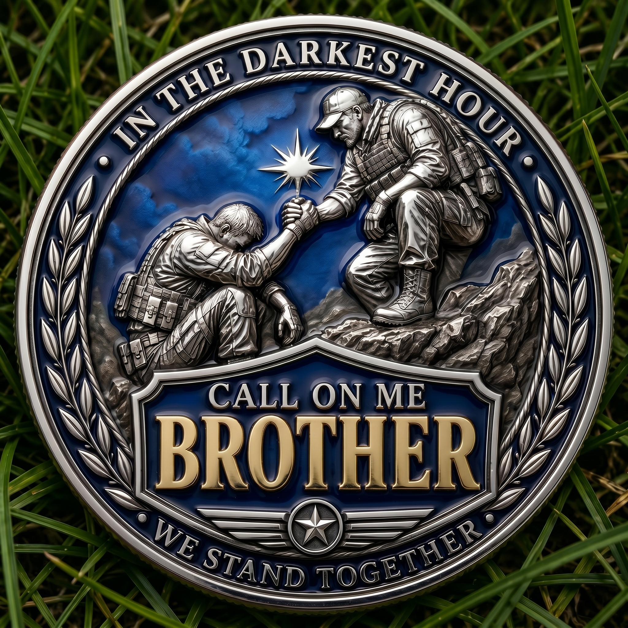 Call On Me Brother Veterans Coin