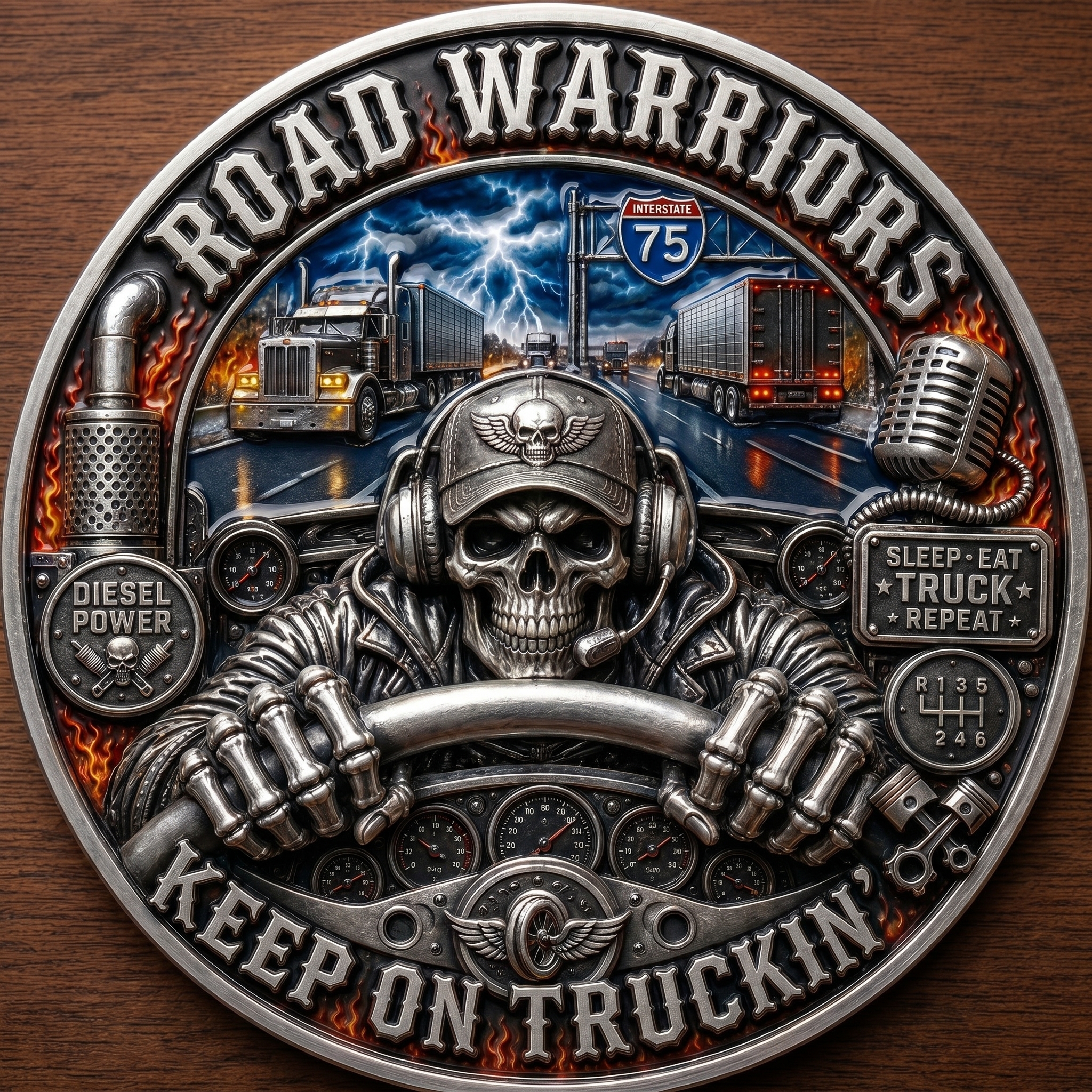 Highway Brotherhood Road Warriors Coin