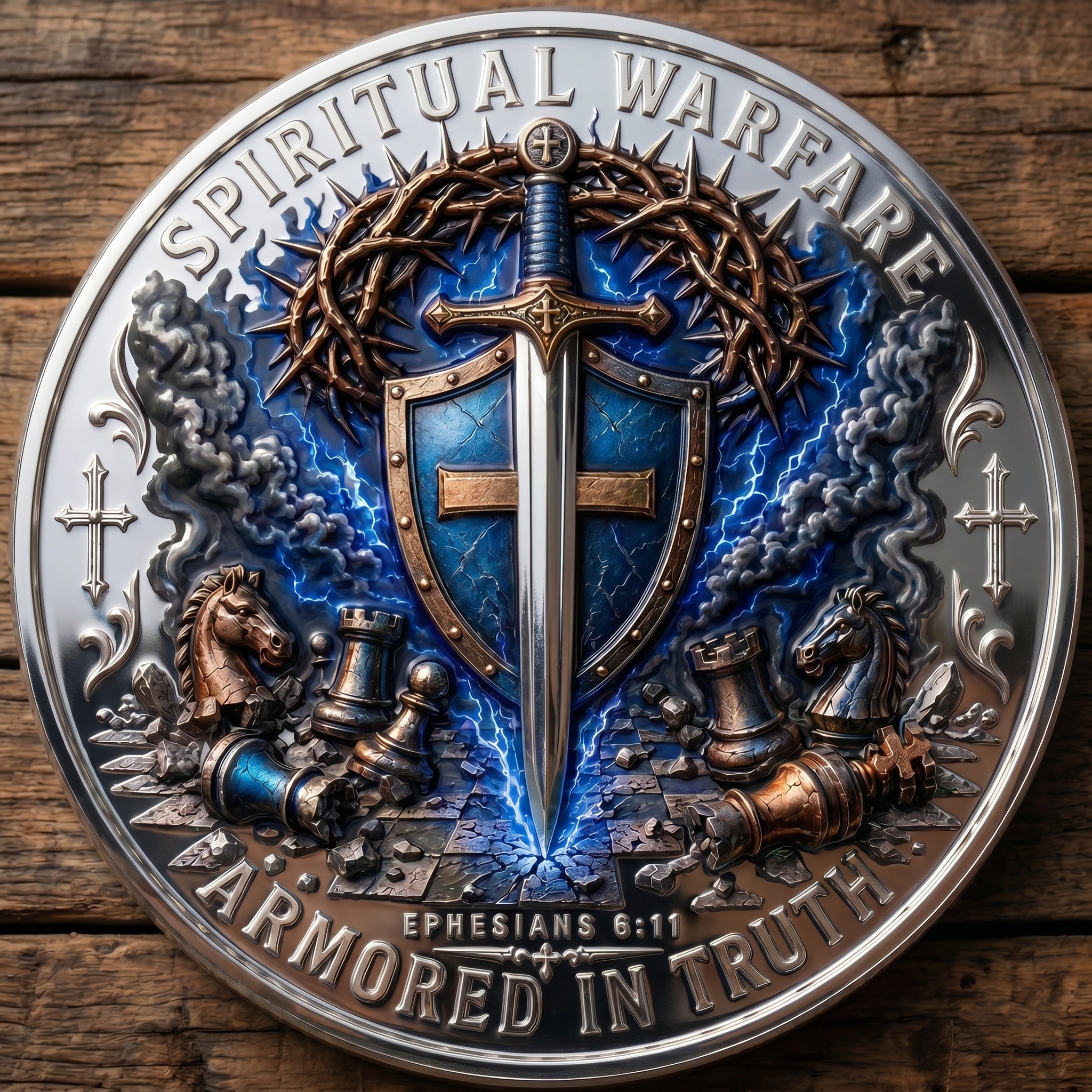 Built Different Spiritual Warfare Coin