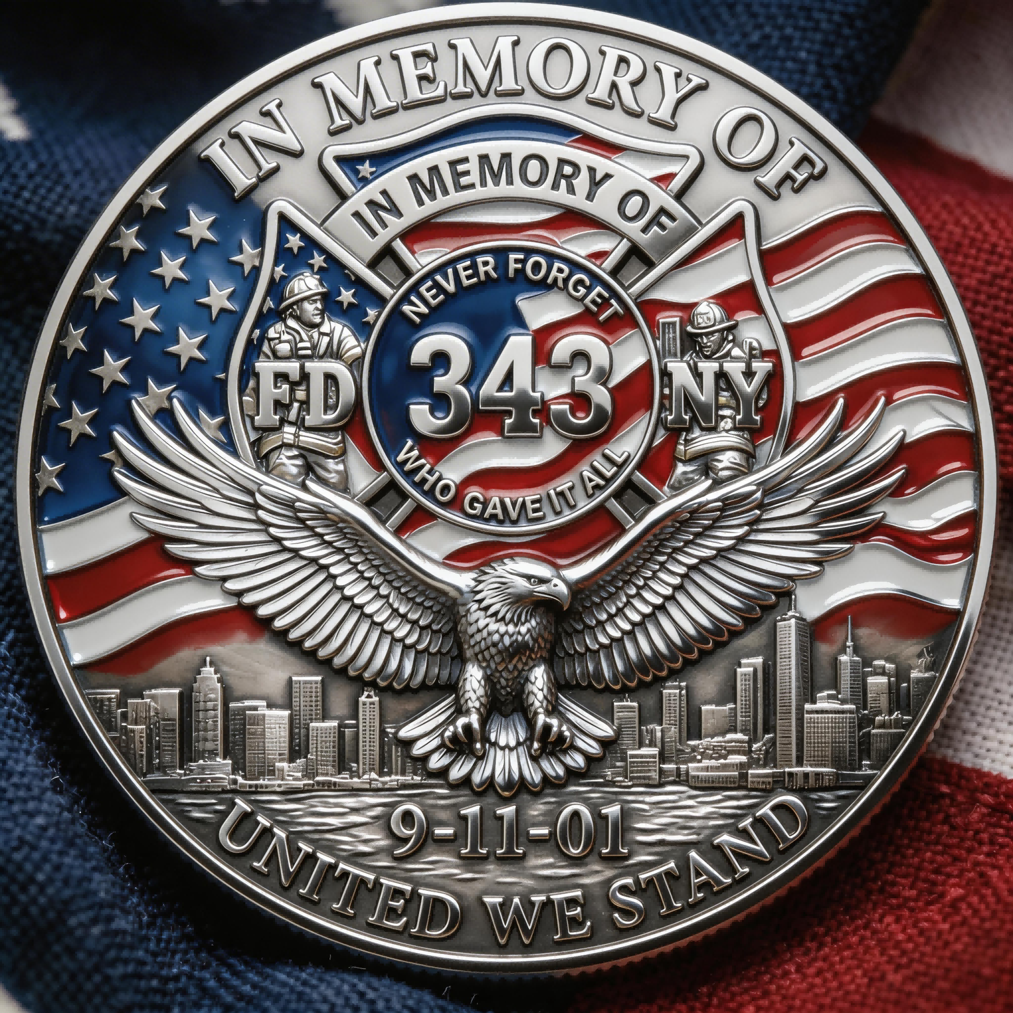 🕯️🙏9/11 Remembrance Coin – 25th Anniversary Tribute Edition 
