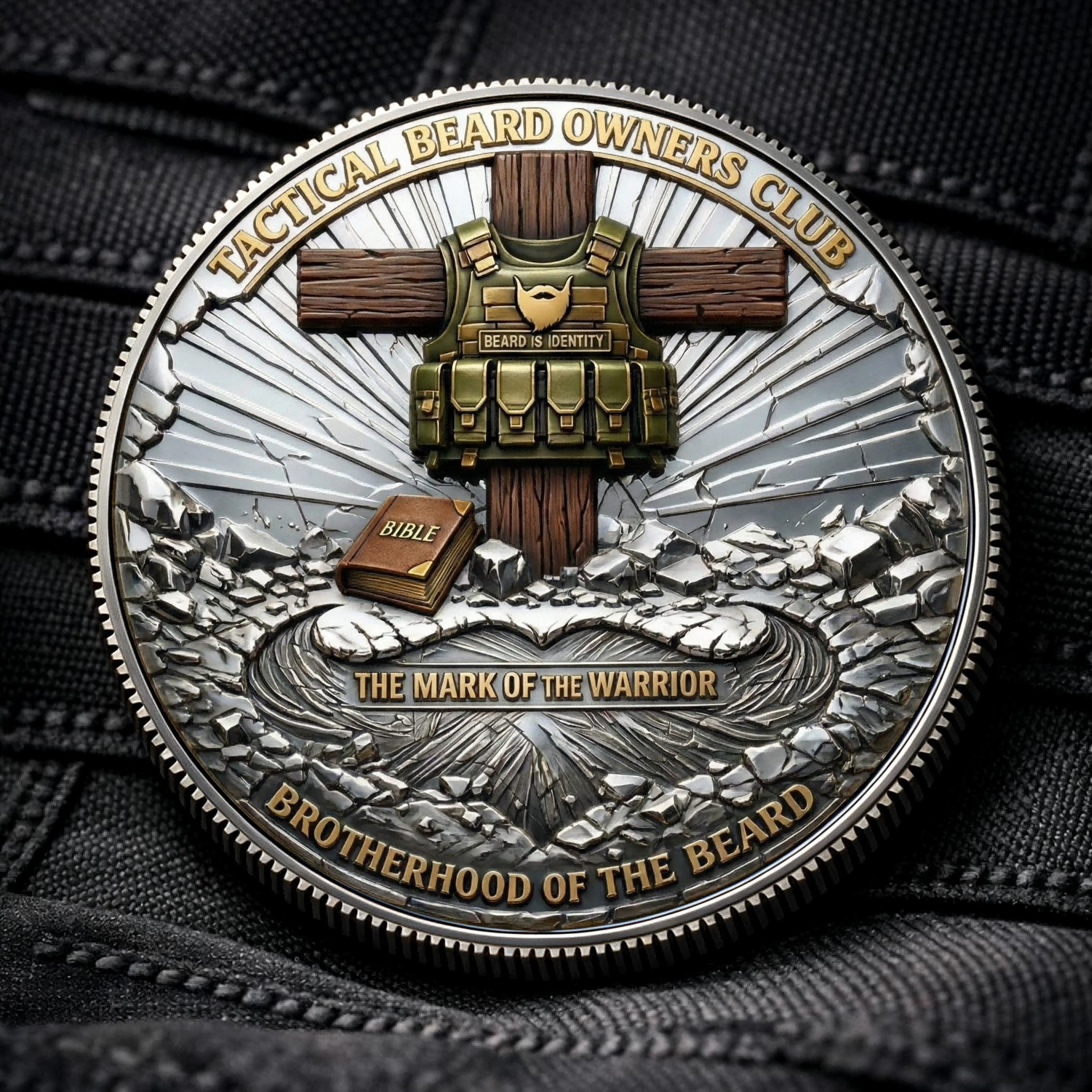 🏆NEW YEAR 60% OFF - 🔨Tactical Beard Man Club – Brotherhood Commemorative Coin