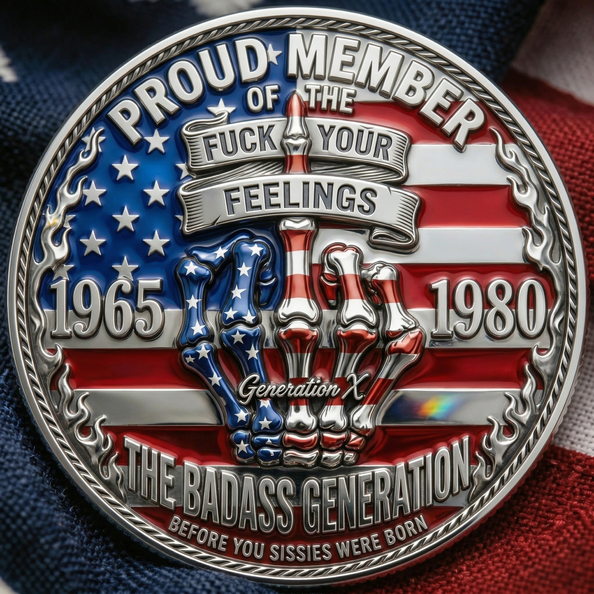 ⚡️Last Day 49% OFF - Gen X Rebel Spirit Commemorative Coin 🔥