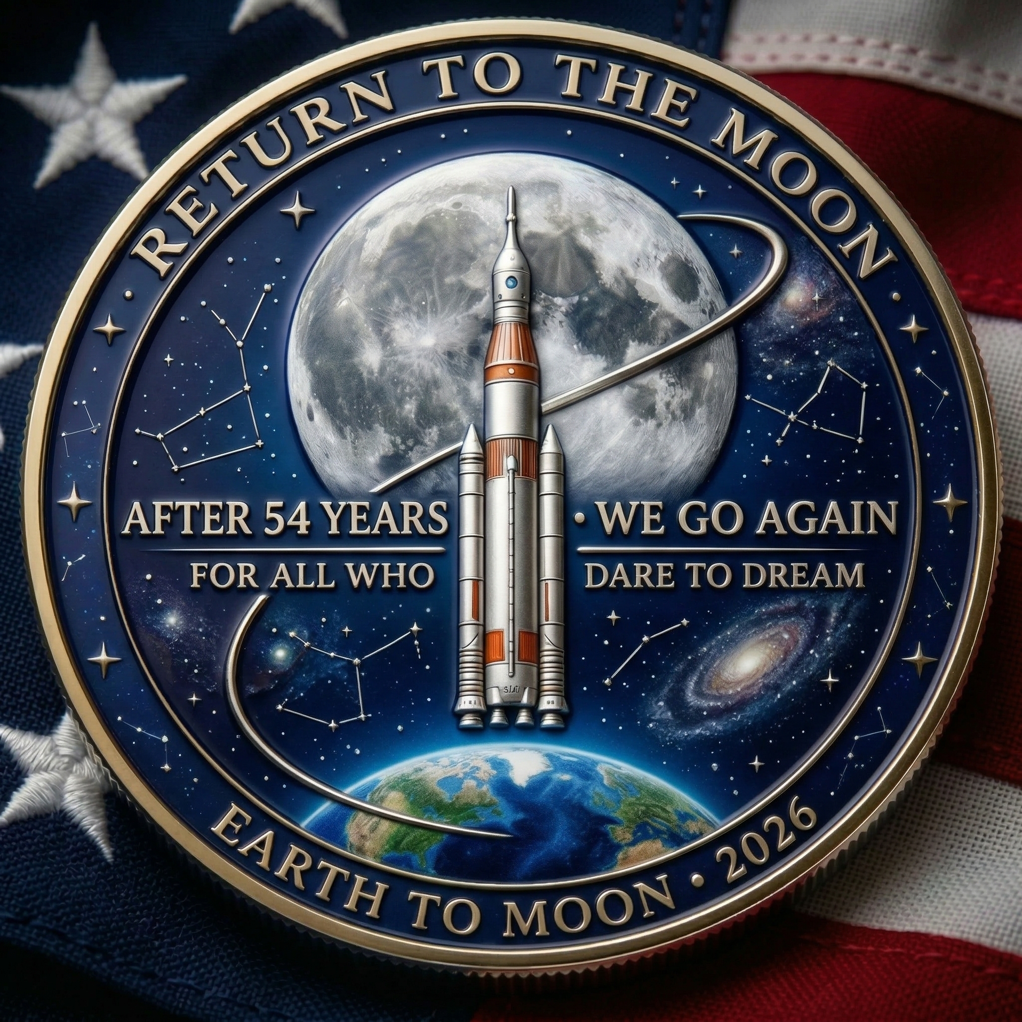 👩🏻‍🚀A TRIBUTE TO THE EXPLORERS - 🚀Artemis II Lunar Legacy Commemorative Coin🌙