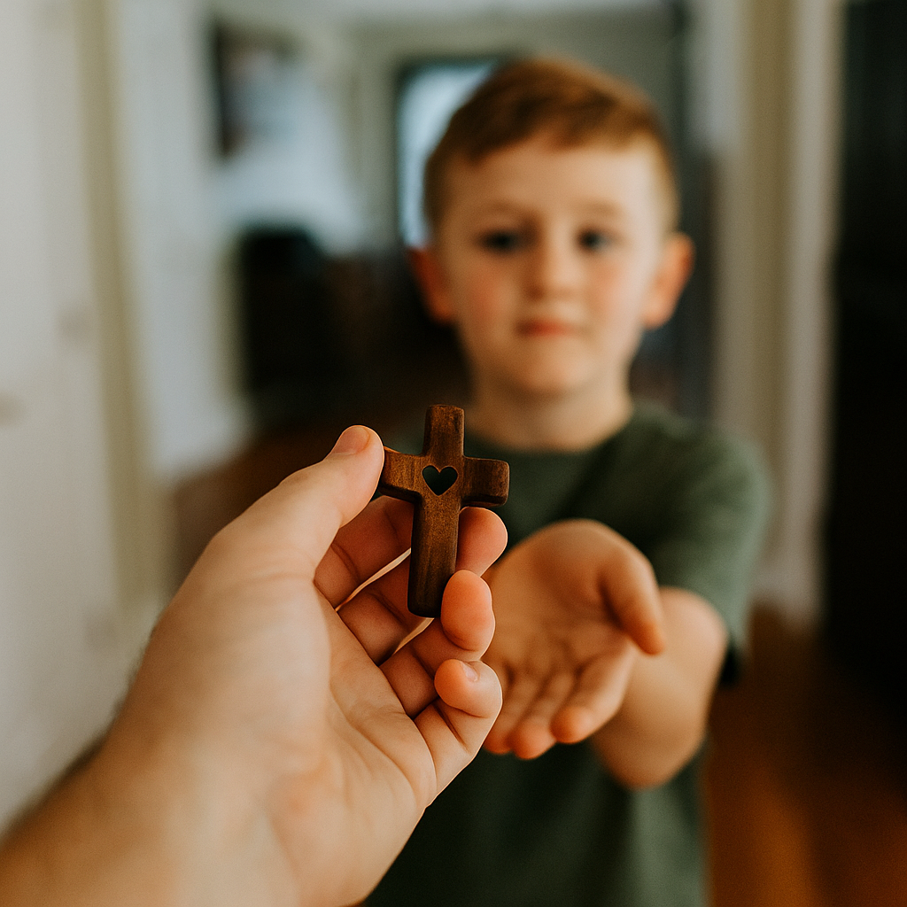 🏆Flash Sale 60% OFF - ✝️Handmade Cross With Heart | Encouragement Gift