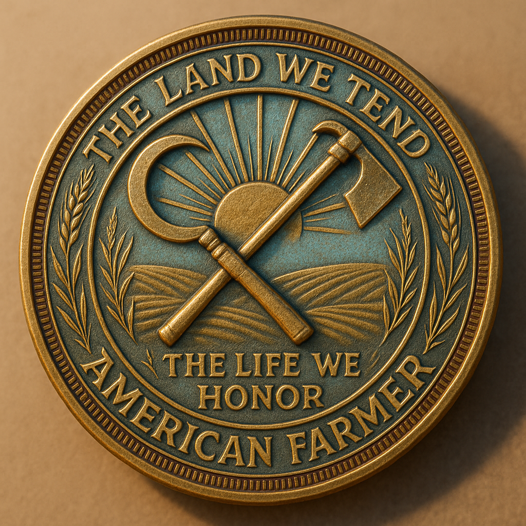 🇺🇸🌾American Farmer Commemorative Coin – Work. Pride. Harvest. 