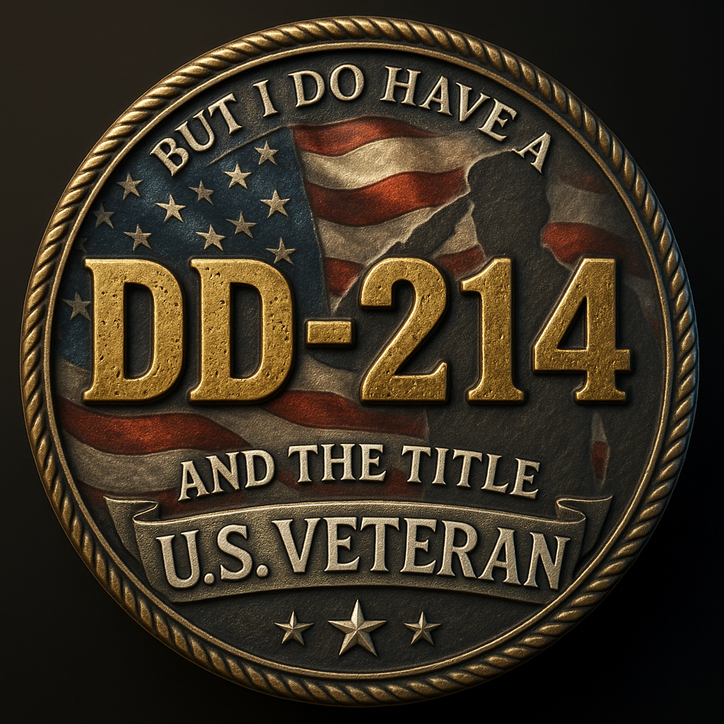 🏆Flash Sale 60% OFF - 🦅 “DD-214 Veteran Pride” Commemorative Coin 🇺🇸