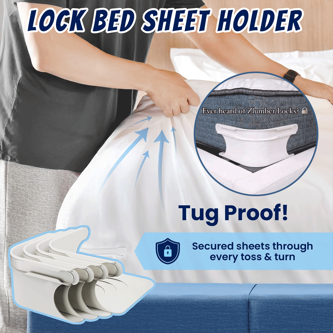 🔥2025 New arrivals - Lock Bed Sheet Holders - Secure Bed Sheets Firmly in Place (4 Pack)