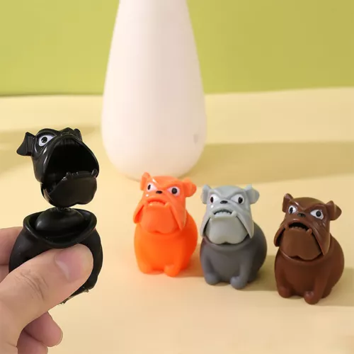 Funny Bulldog Squeeze Toy, Squeeze Telescopic Dog Head Stress Relief Toy - Picture 8 of 16