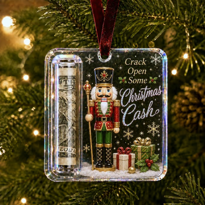 【🔥Free Shipping Only Today!】🎄Christmas Cash Gift Ornament