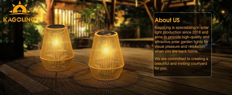 Product Introduction of Handwoven Rattan Solar Lantern, Special Design Outdoor Solar Garden Lights, Waterproof Solar Lights Suitable for Patio, Yard, Porch, Pathway, Decorative Lighting 2