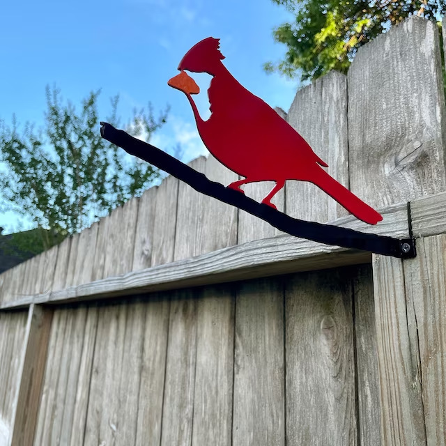 Metal Bird Garden Stakes