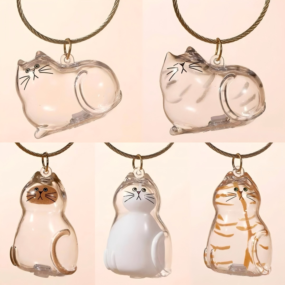 😻💕Pet Hair Collector Keychain Charm - Memorial Storage Box