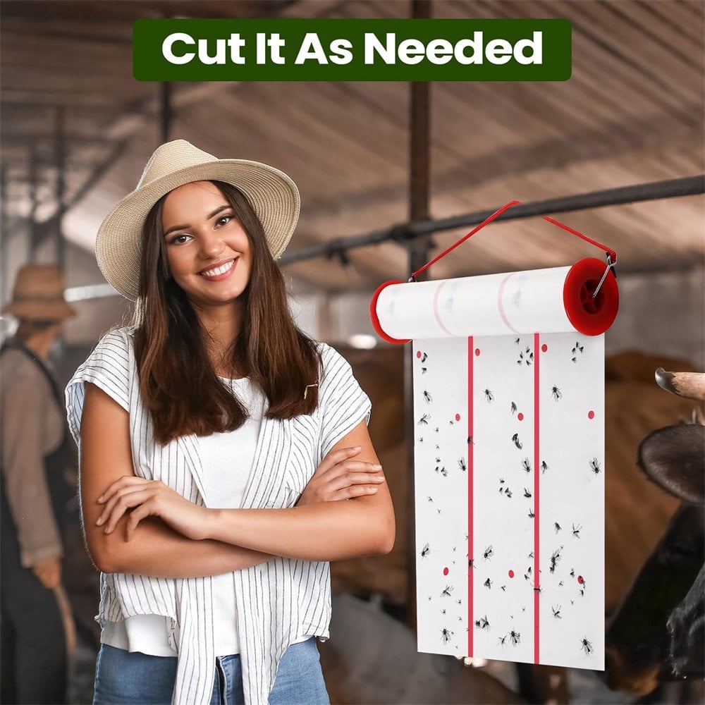 🔥2025 Summer Sale 60% OFF - 🚫🪰Giant Sticky Fly Trap Roll